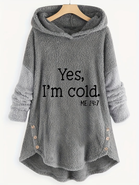 Women's Letter Print Hoodie - Casual Long Sleeve Color Block Pullover with Hood