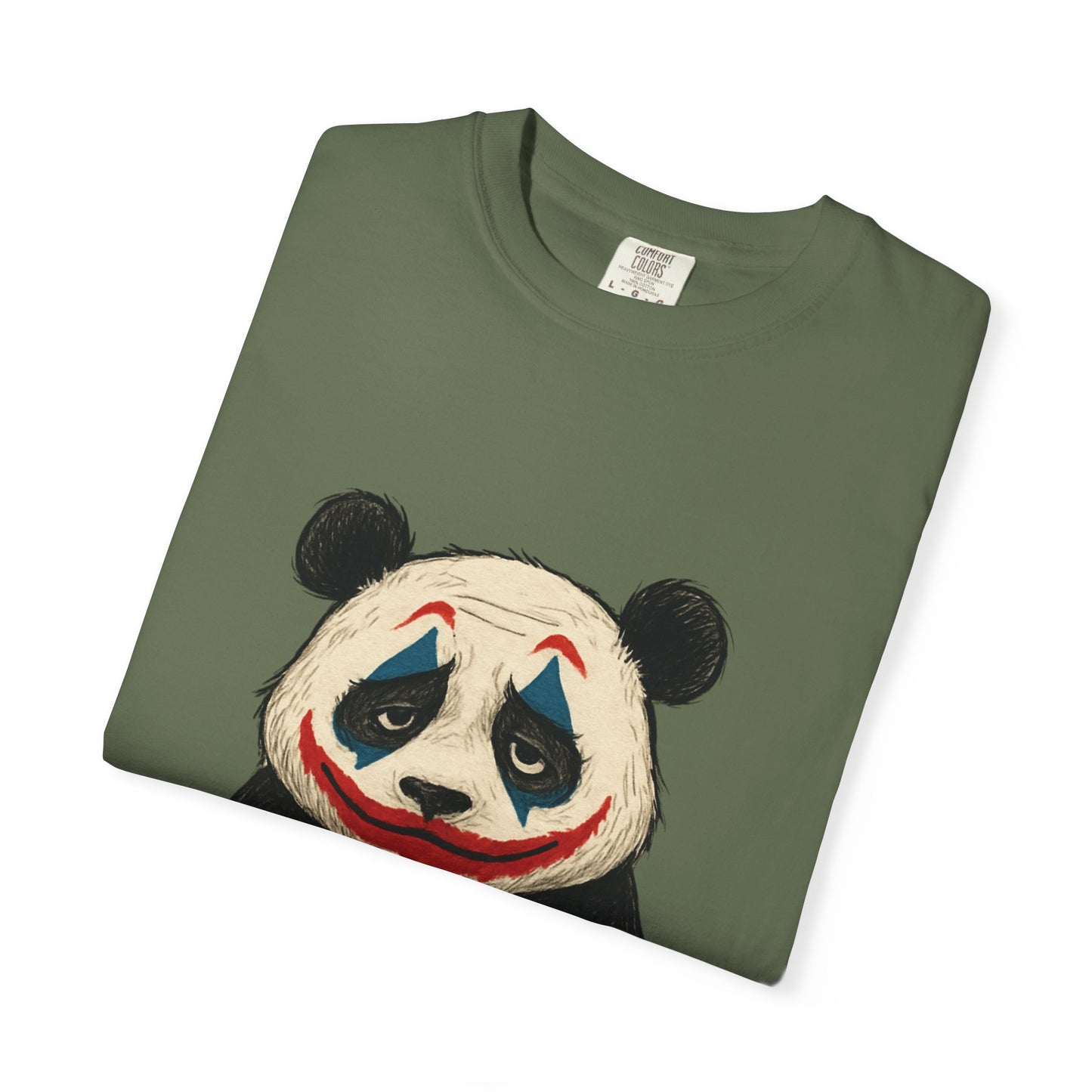 Panda Graphic T-Shirt | Hilarious Panda Joker Tee, Fun Unisex Casual Wear, Unique Gift for Animal Lovers, Halloween Costume Idea
