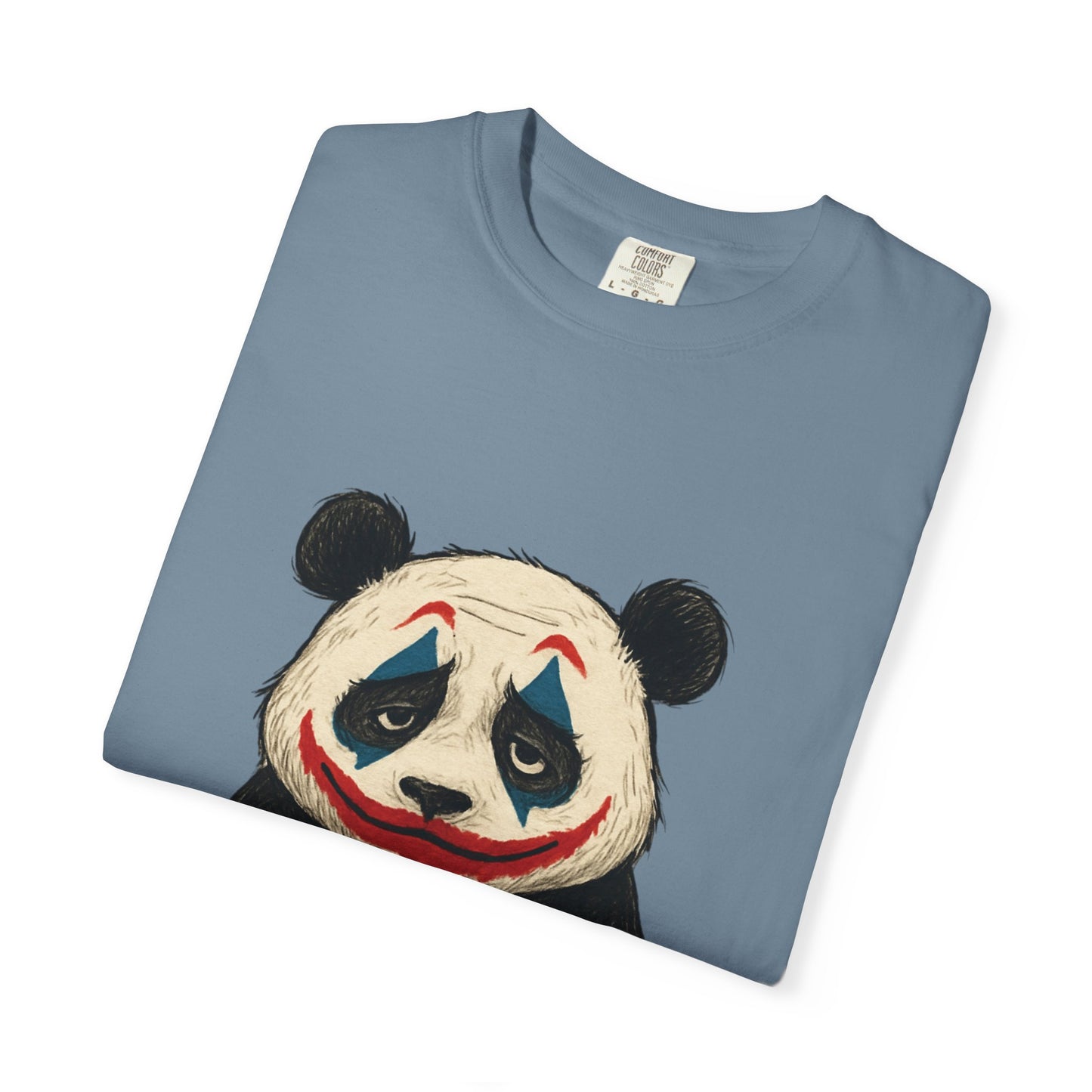 Panda Graphic T-Shirt | Hilarious Panda Joker Tee, Fun Unisex Casual Wear, Unique Gift for Animal Lovers, Halloween Costume Idea