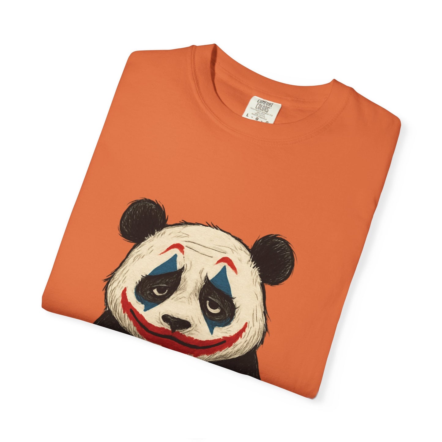 Panda Graphic T-Shirt | Hilarious Panda Joker Tee, Fun Unisex Casual Wear, Unique Gift for Animal Lovers, Halloween Costume Idea