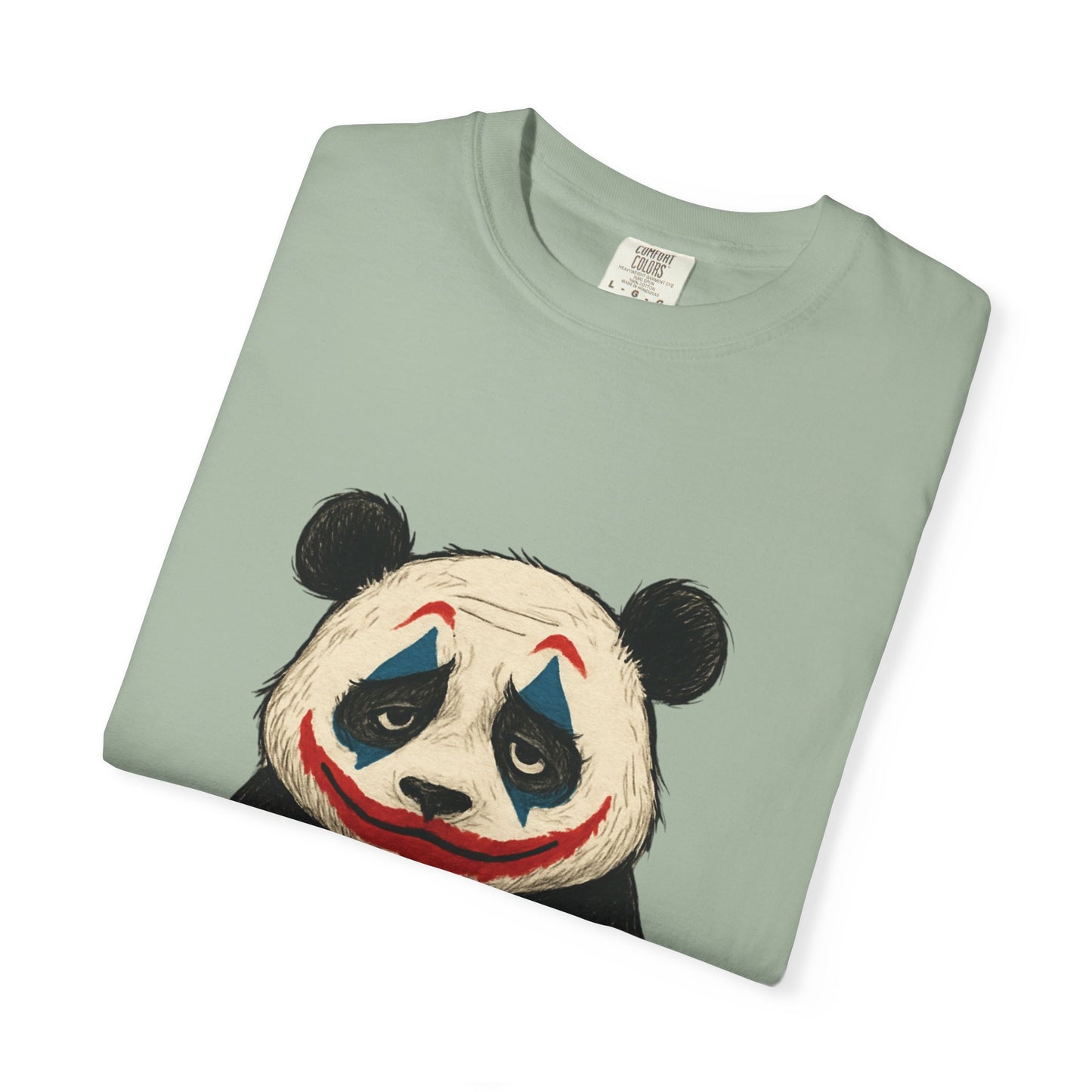 Panda Graphic T-Shirt | Hilarious Panda Joker Tee, Fun Unisex Casual Wear, Unique Gift for Animal Lovers, Halloween Costume Idea