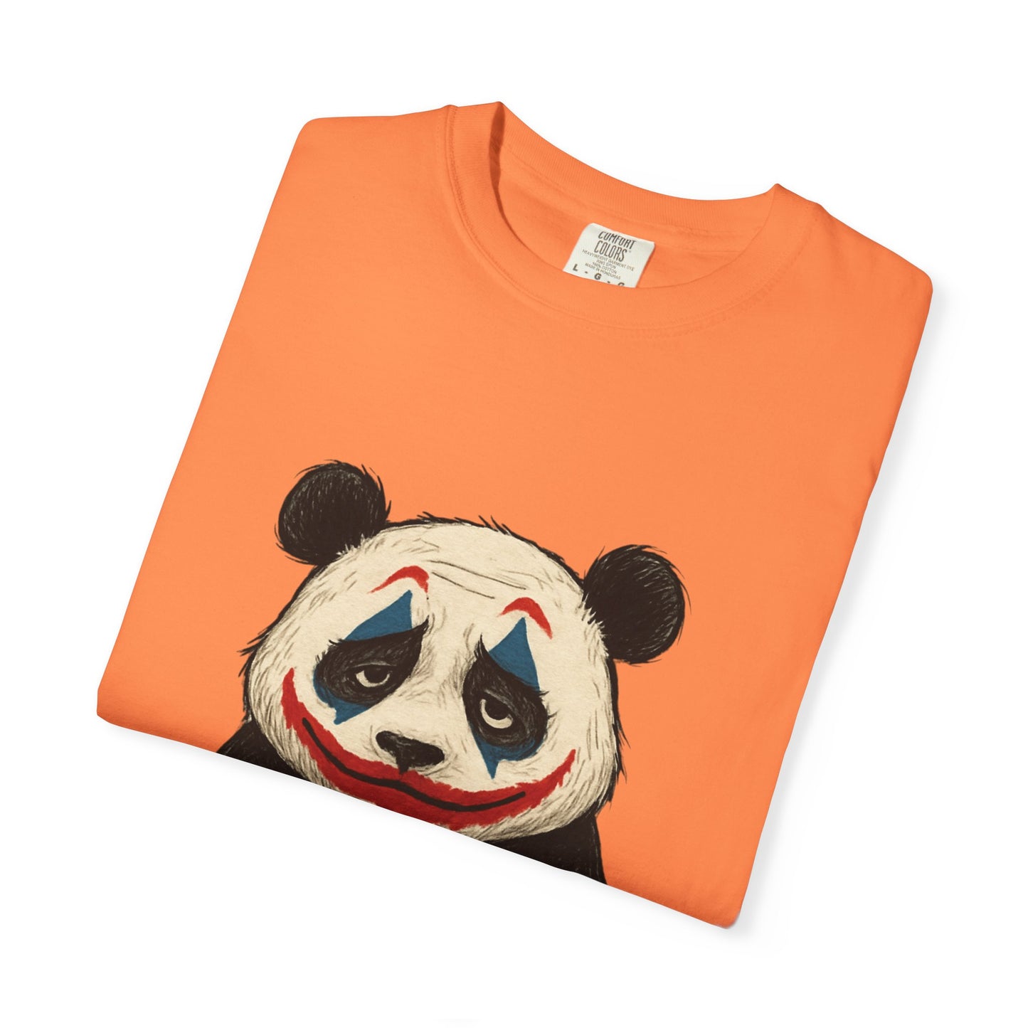Panda Graphic T-Shirt | Hilarious Panda Joker Tee, Fun Unisex Casual Wear, Unique Gift for Animal Lovers, Halloween Costume Idea