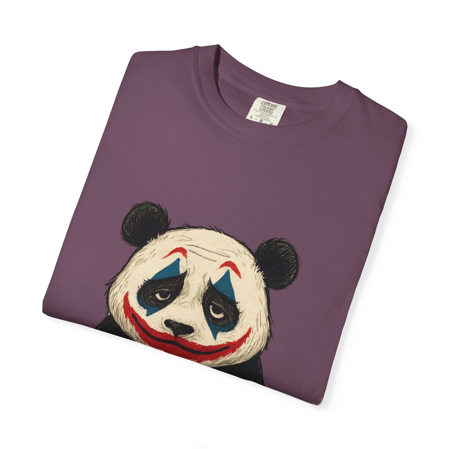 Panda Graphic T-Shirt | Hilarious Panda Joker Tee, Fun Unisex Casual Wear, Unique Gift for Animal Lovers, Halloween Costume Idea