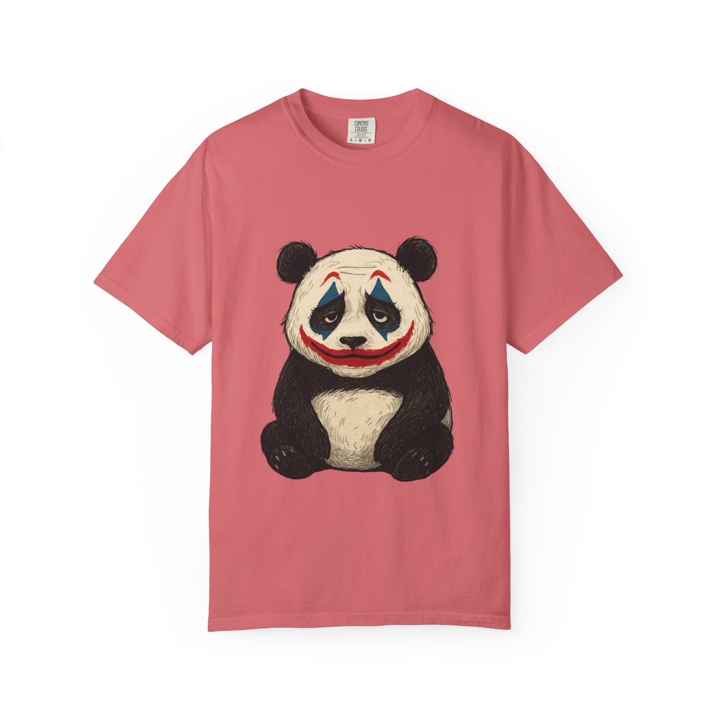 Panda Graphic T-Shirt | Hilarious Panda Joker Tee, Fun Unisex Casual Wear, Unique Gift for Animal Lovers, Halloween Costume Idea