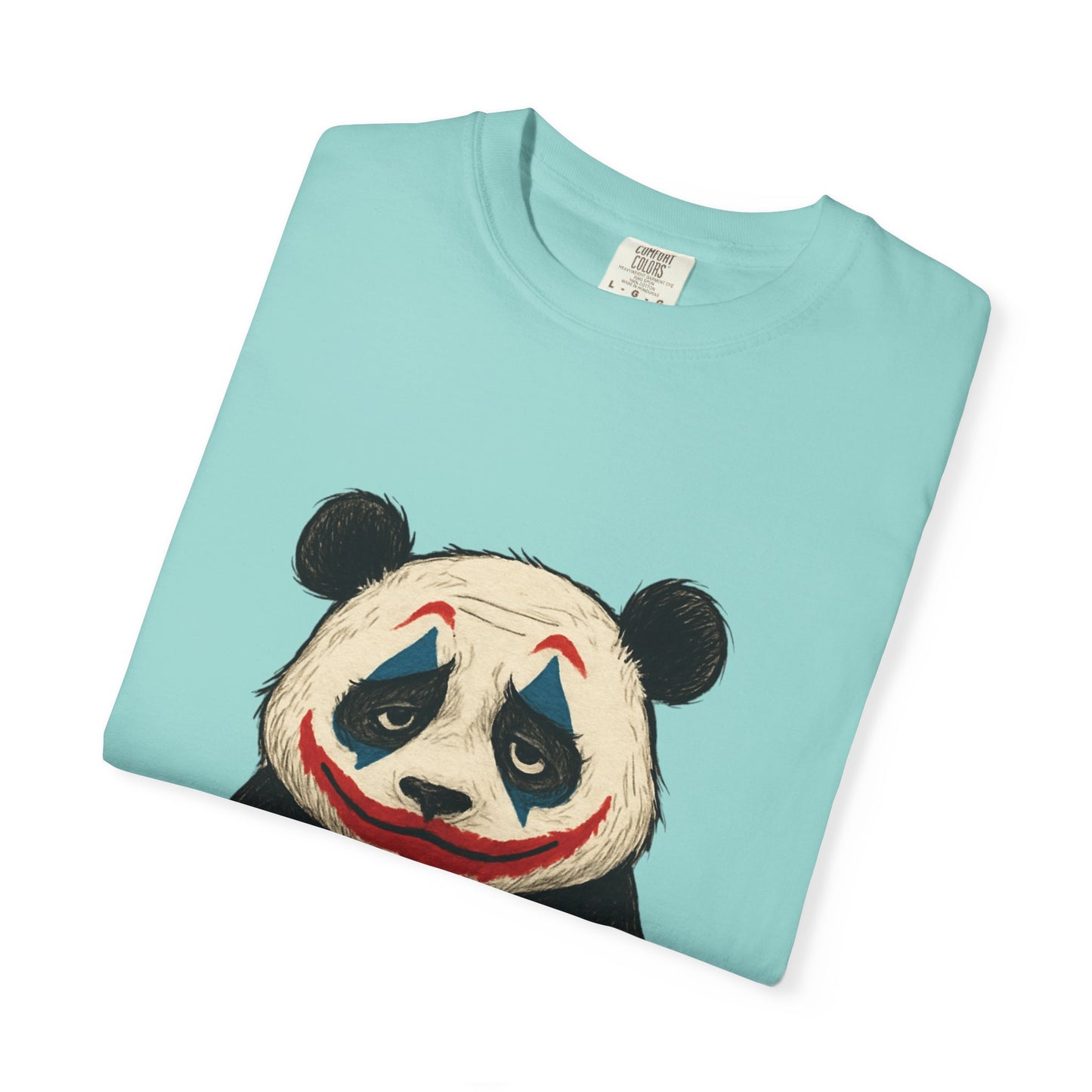 Panda Graphic T-Shirt | Hilarious Panda Joker Tee, Fun Unisex Casual Wear, Unique Gift for Animal Lovers, Halloween Costume Idea
