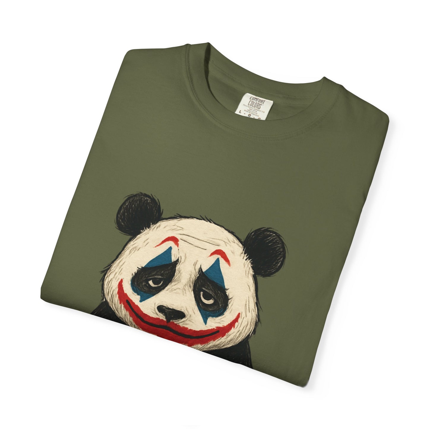 Panda Graphic T-Shirt | Hilarious Panda Joker Tee, Fun Unisex Casual Wear, Unique Gift for Animal Lovers, Halloween Costume Idea