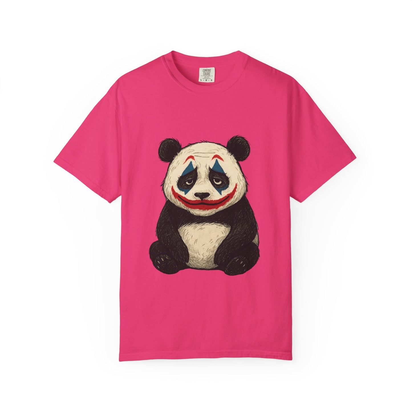 Panda Graphic T-Shirt | Hilarious Panda Joker Tee, Fun Unisex Casual Wear, Unique Gift for Animal Lovers, Halloween Costume Idea