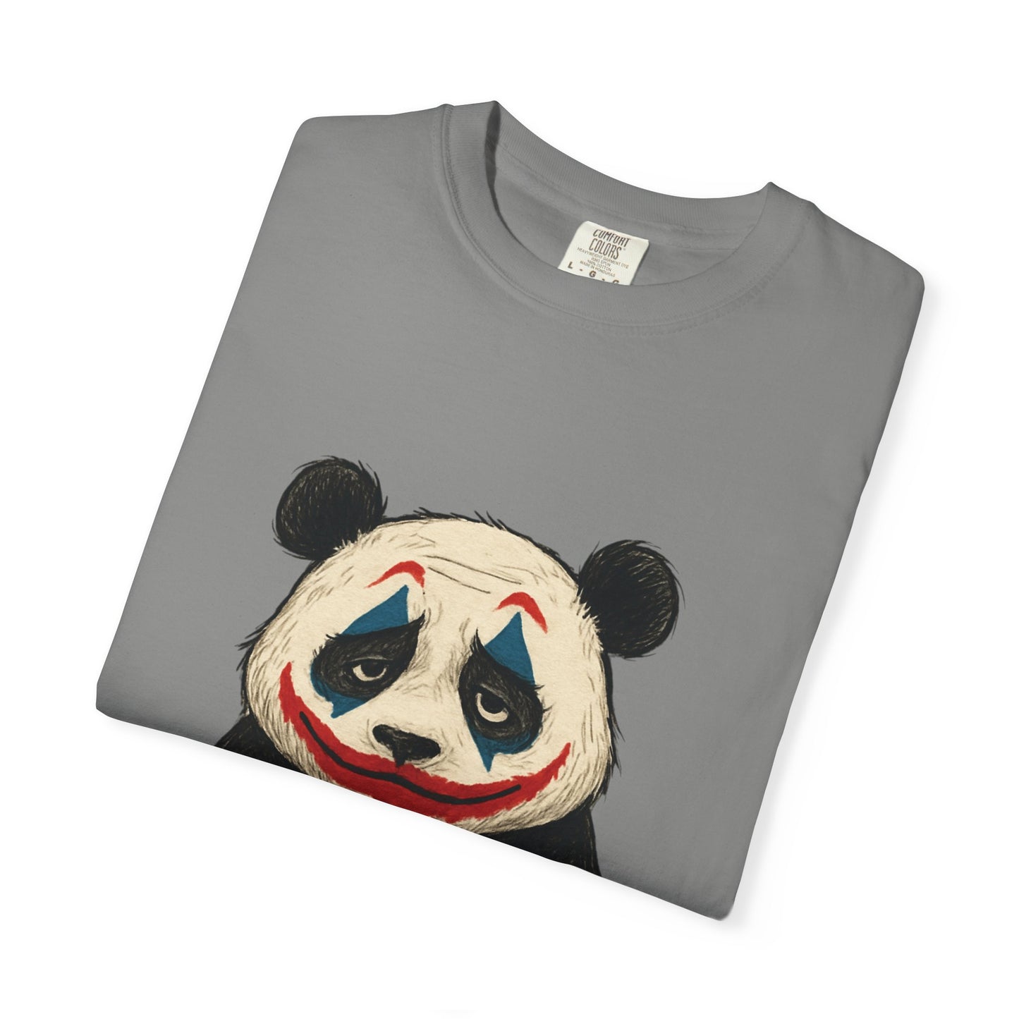 Panda Graphic T-Shirt | Hilarious Panda Joker Tee, Fun Unisex Casual Wear, Unique Gift for Animal Lovers, Halloween Costume Idea