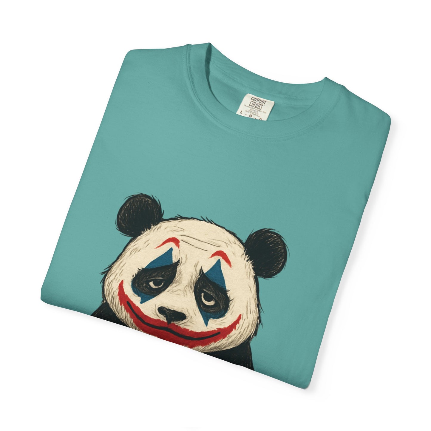 Panda Graphic T-Shirt | Hilarious Panda Joker Tee, Fun Unisex Casual Wear, Unique Gift for Animal Lovers, Halloween Costume Idea