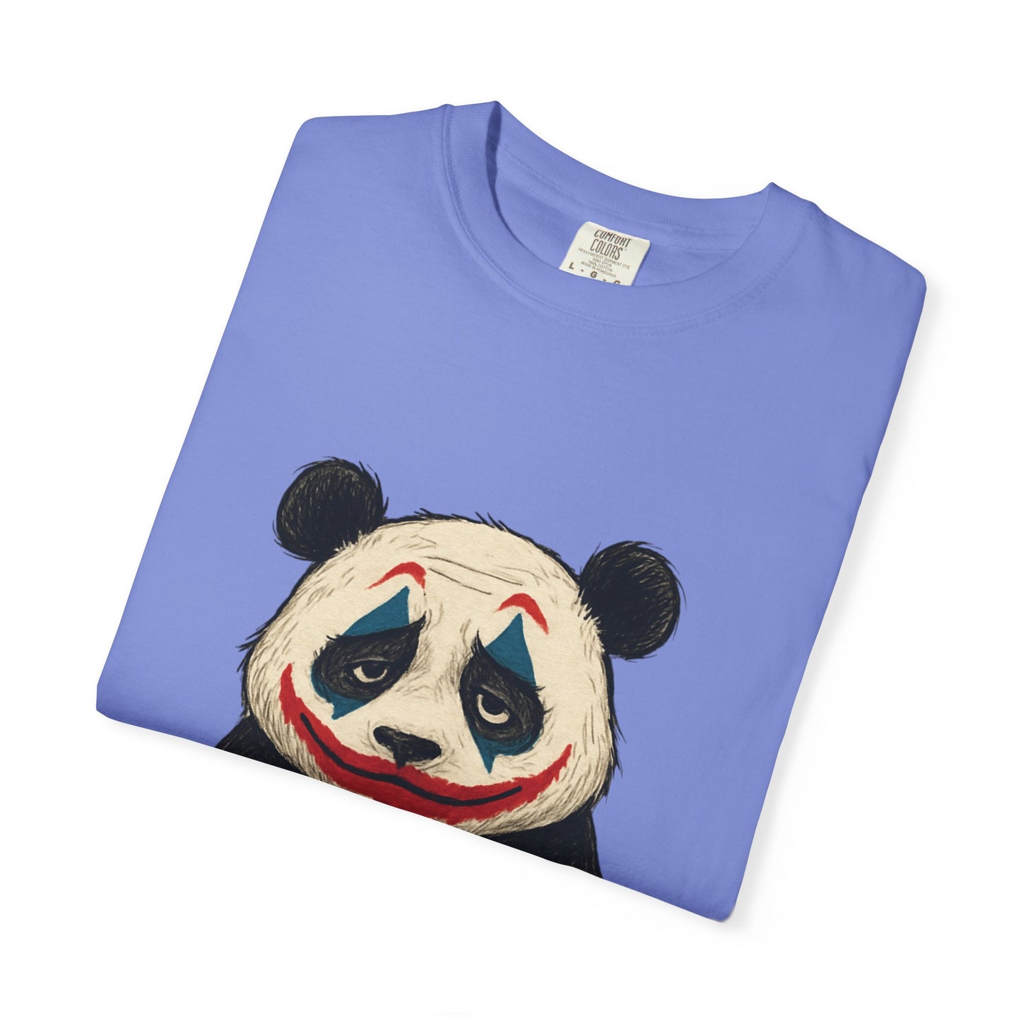 Panda Graphic T-Shirt | Hilarious Panda Joker Tee, Fun Unisex Casual Wear, Unique Gift for Animal Lovers, Halloween Costume Idea