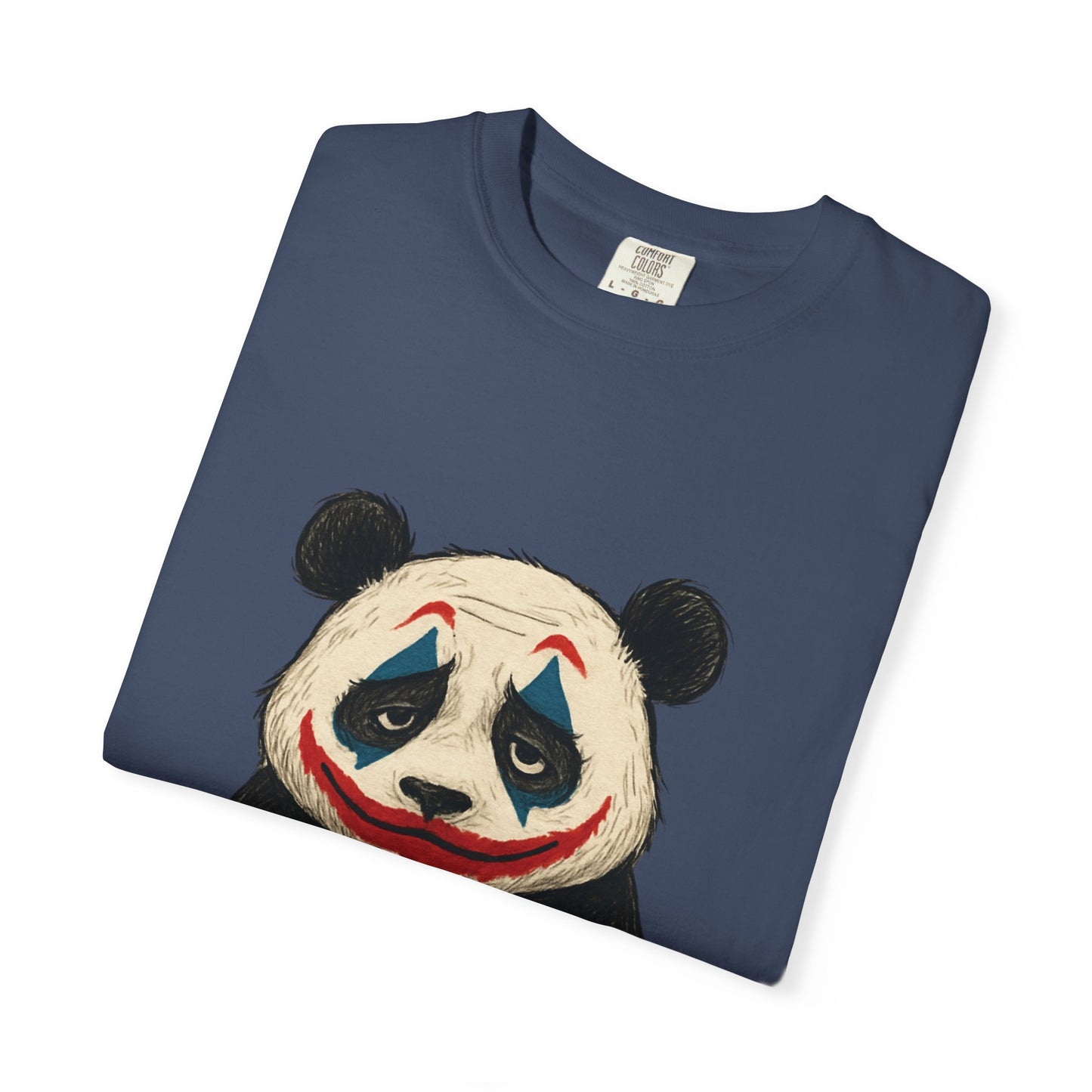 Panda Graphic T-Shirt | Hilarious Panda Joker Tee, Fun Unisex Casual Wear, Unique Gift for Animal Lovers, Halloween Costume Idea