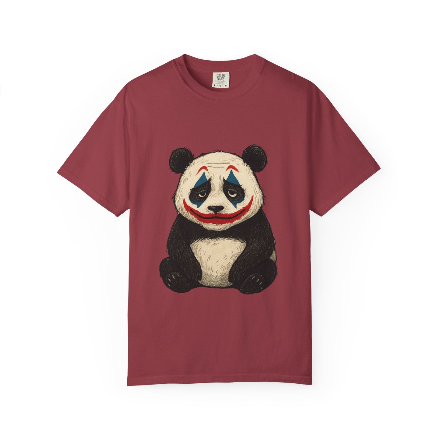 Panda Graphic T-Shirt | Hilarious Panda Joker Tee, Fun Unisex Casual Wear, Unique Gift for Animal Lovers, Halloween Costume Idea