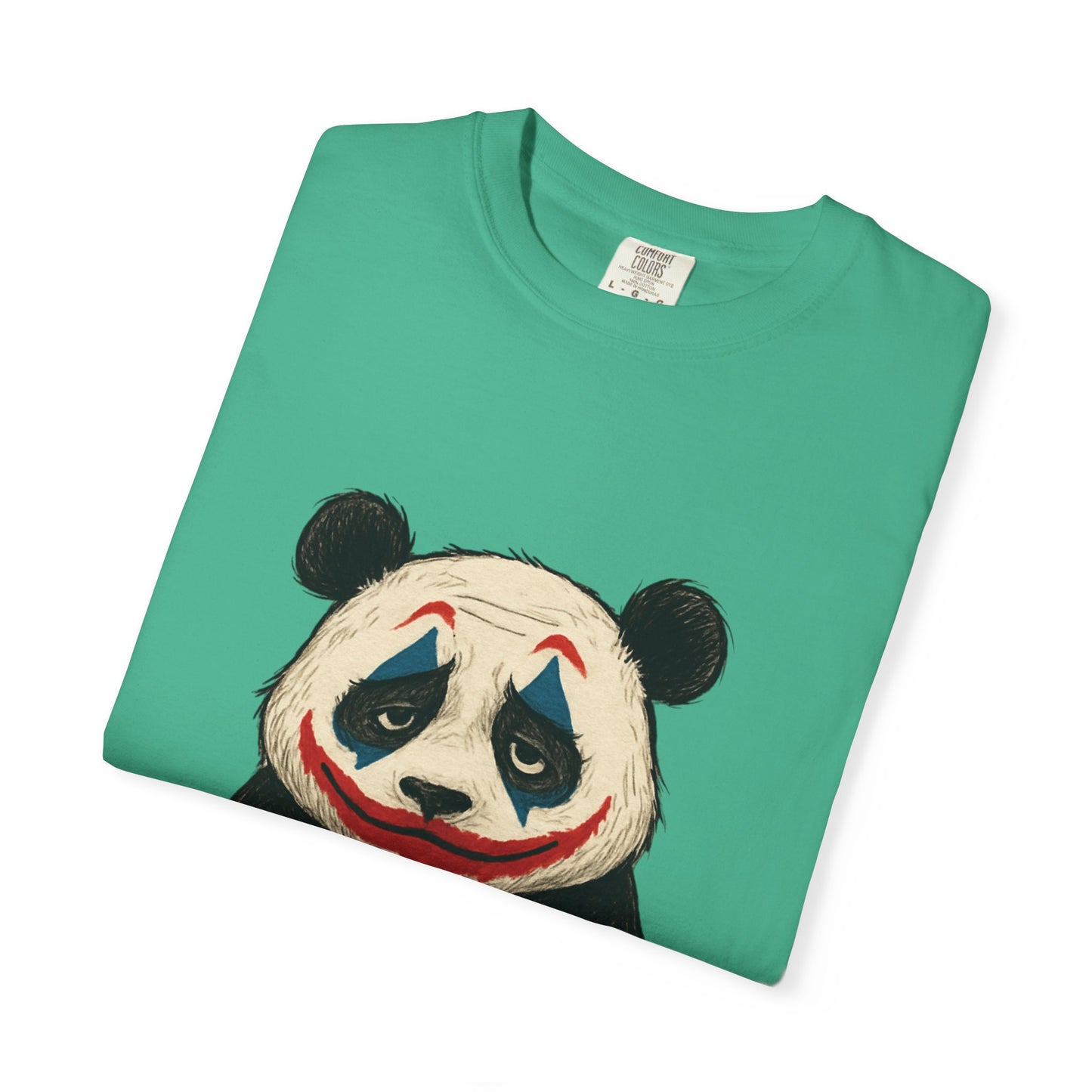 Panda Graphic T-Shirt | Hilarious Panda Joker Tee, Fun Unisex Casual Wear, Unique Gift for Animal Lovers, Halloween Costume Idea