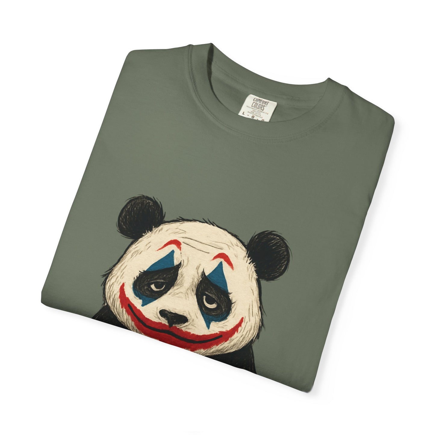 Panda Graphic T-Shirt | Hilarious Panda Joker Tee, Fun Unisex Casual Wear, Unique Gift for Animal Lovers, Halloween Costume Idea