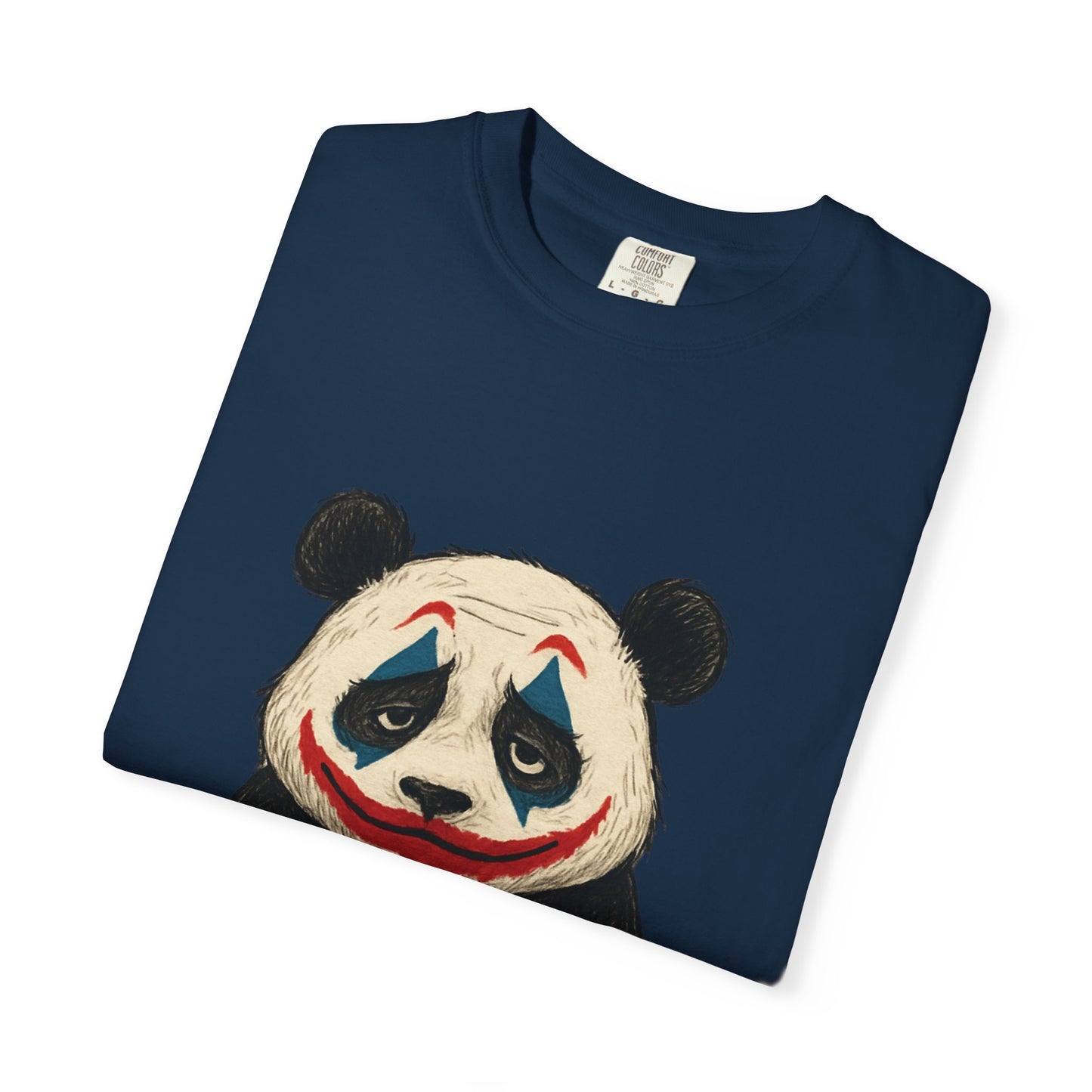Panda Graphic T-Shirt | Hilarious Panda Joker Tee, Fun Unisex Casual Wear, Unique Gift for Animal Lovers, Halloween Costume Idea