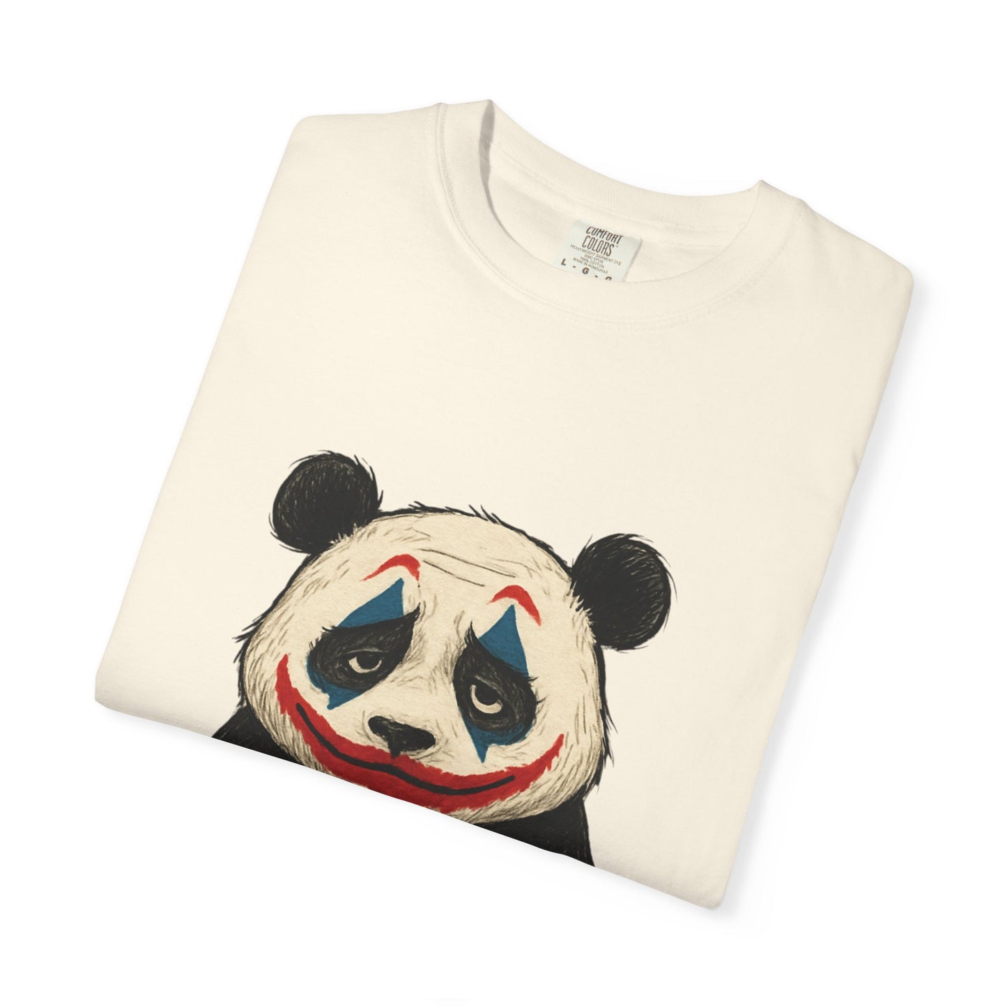 Panda Graphic T-Shirt | Hilarious Panda Joker Tee, Fun Unisex Casual Wear, Unique Gift for Animal Lovers, Halloween Costume Idea