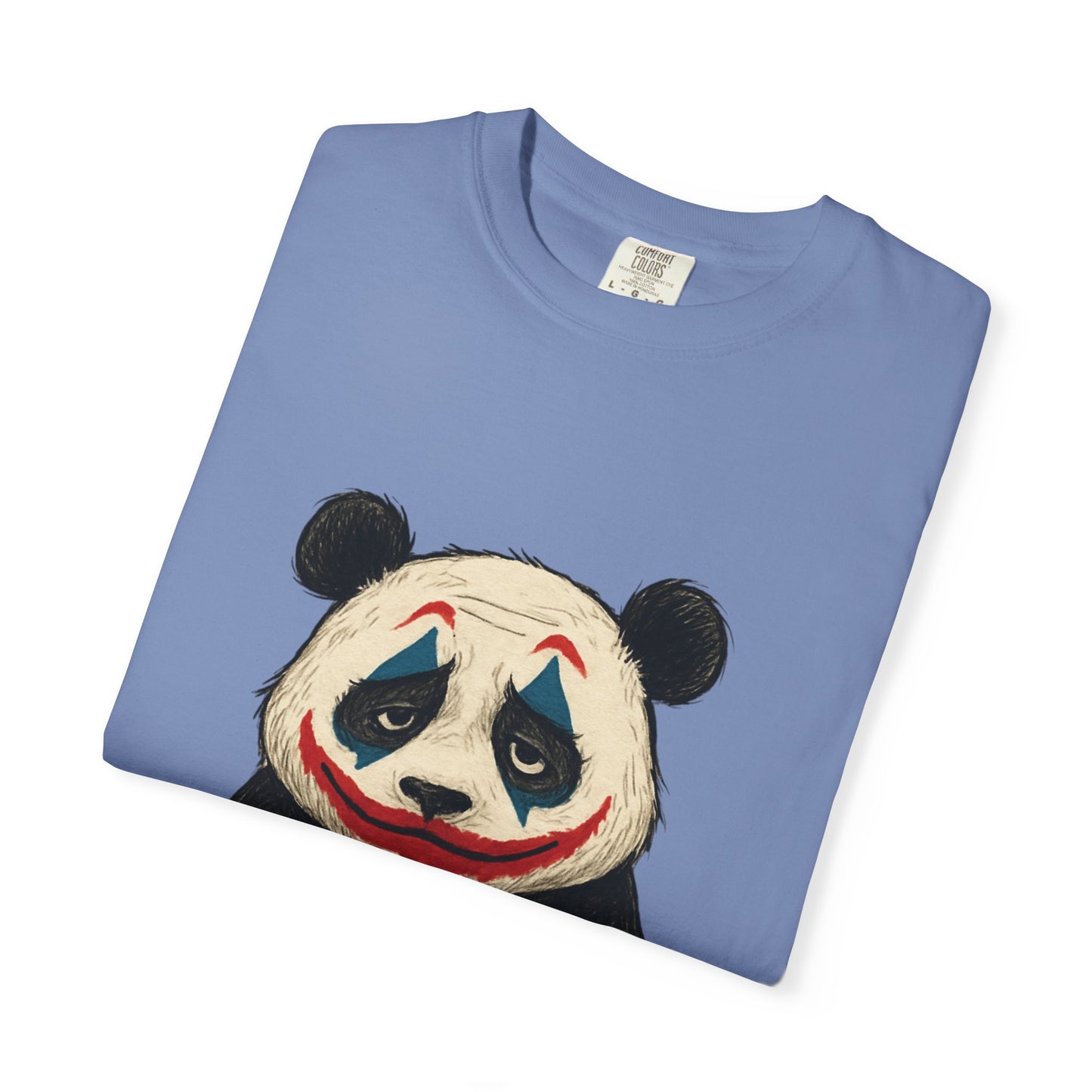 Panda Graphic T-Shirt | Hilarious Panda Joker Tee, Fun Unisex Casual Wear, Unique Gift for Animal Lovers, Halloween Costume Idea