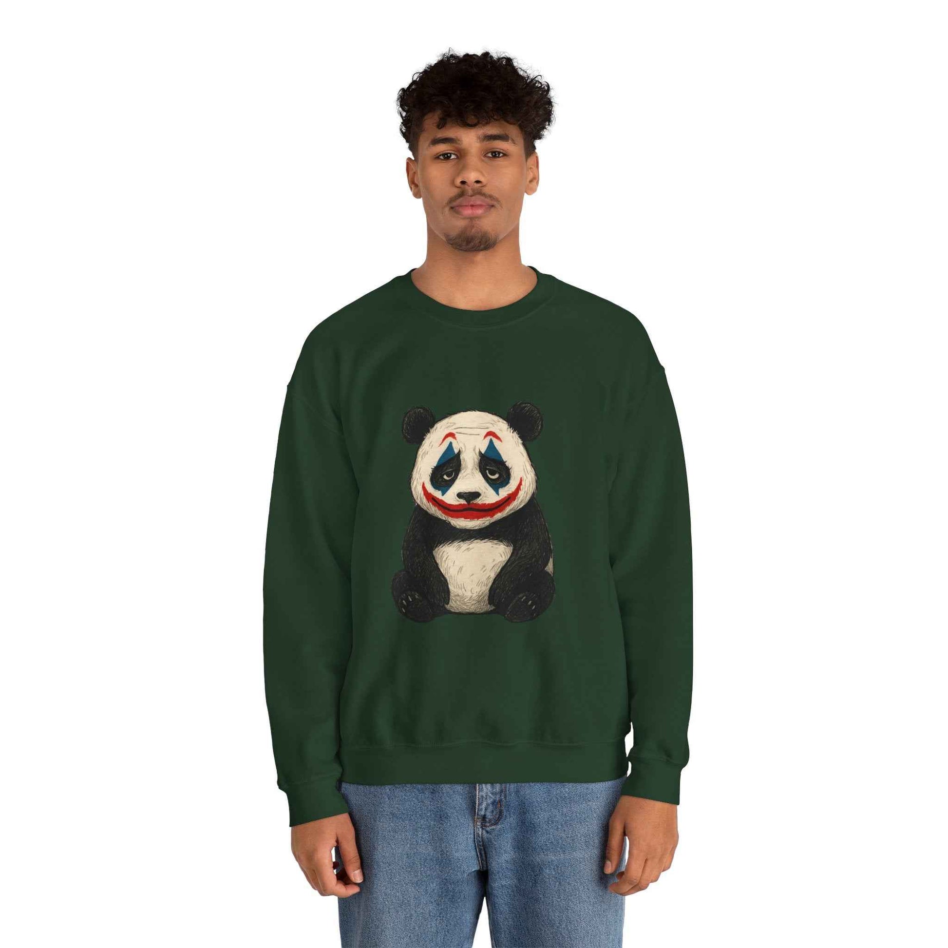 Panda Unisex Hoodie | Cute Panda Illustration Crewneck Sweatshirt for Animal Lovers, Ideal Cozy Gift for Casual Wear, Halloween, or Birthdays - StylePicksBySei