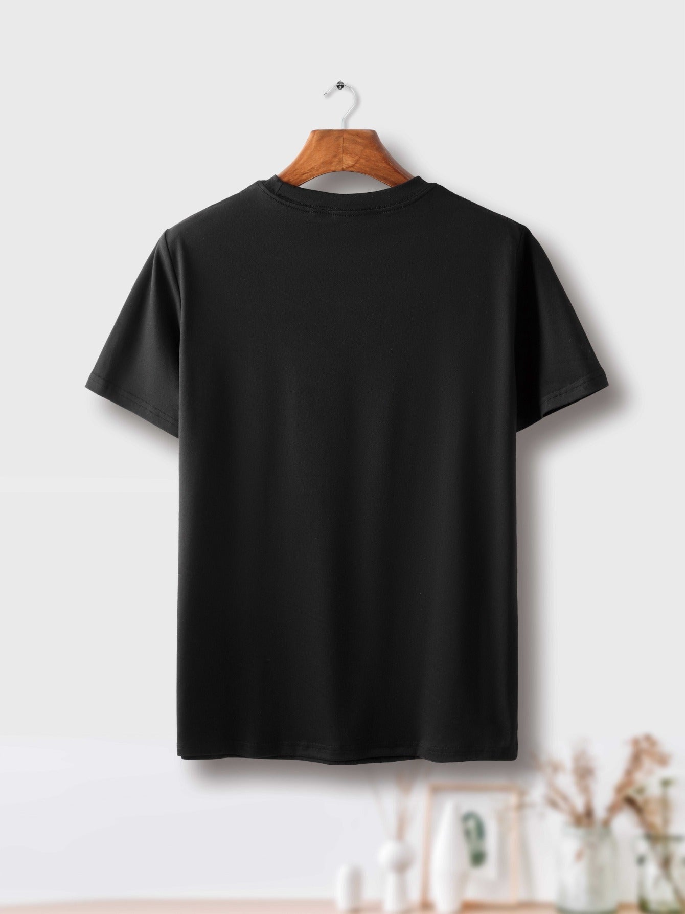 Men's Never Give Up Graphic T-Shirt - Casual Short Sleeve Crew Neck Tee
