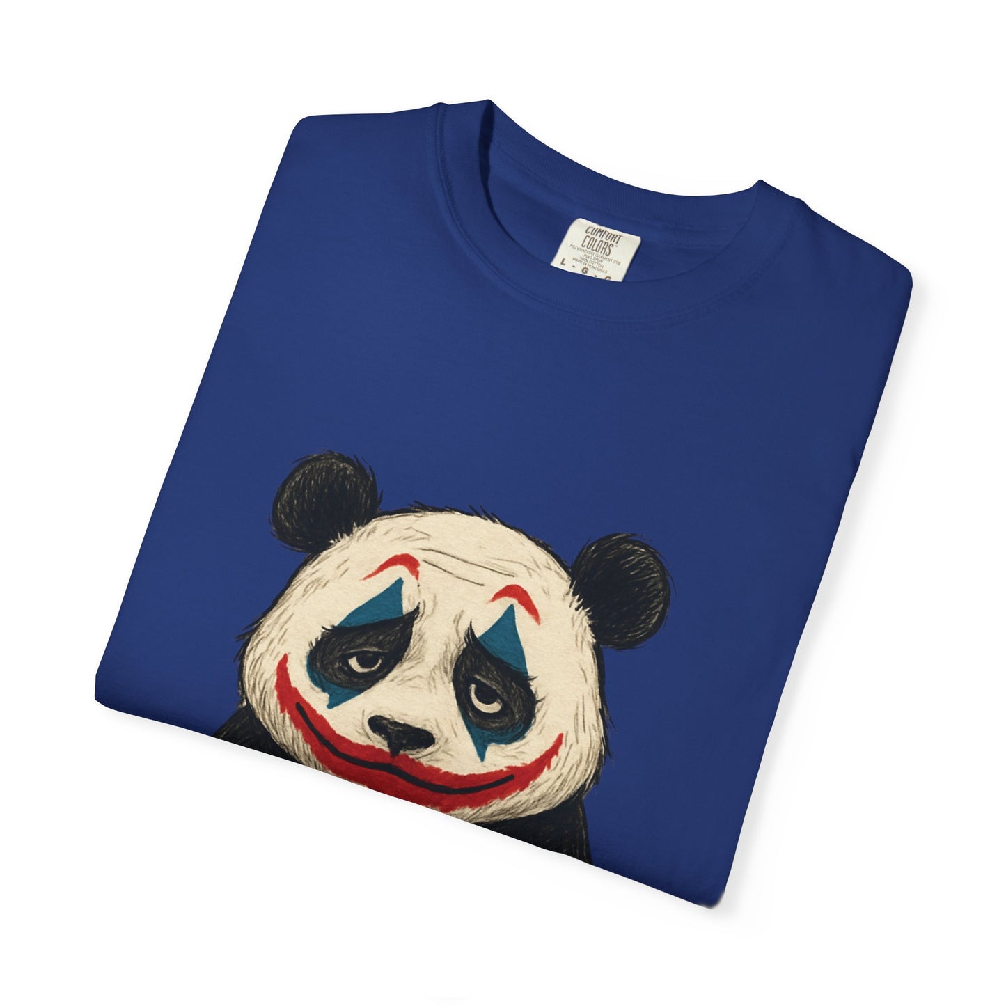 Panda Graphic T-Shirt | Hilarious Panda Joker Tee, Fun Unisex Casual Wear, Unique Gift for Animal Lovers, Halloween Costume Idea