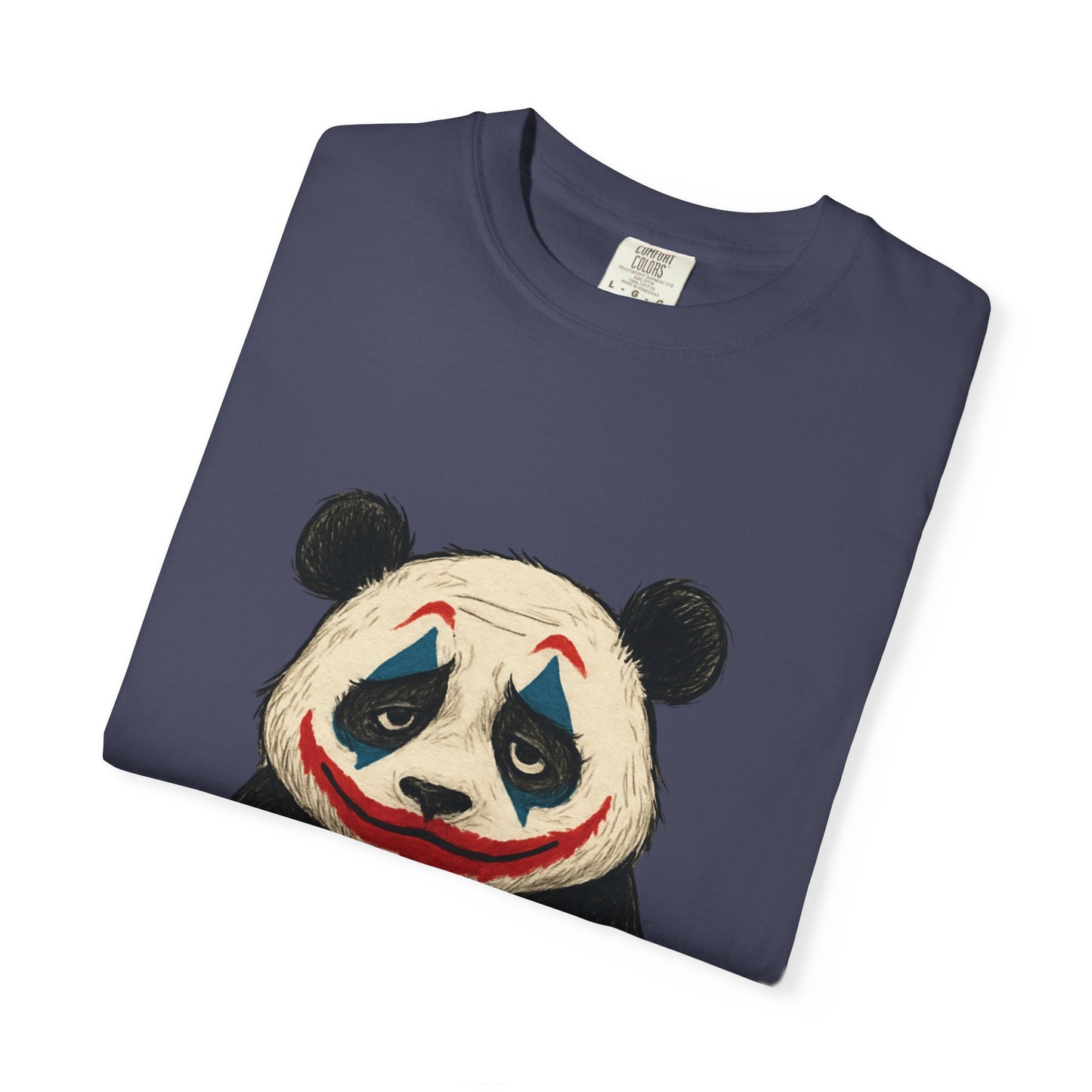 Panda Graphic T-Shirt | Hilarious Panda Joker Tee, Fun Unisex Casual Wear, Unique Gift for Animal Lovers, Halloween Costume Idea