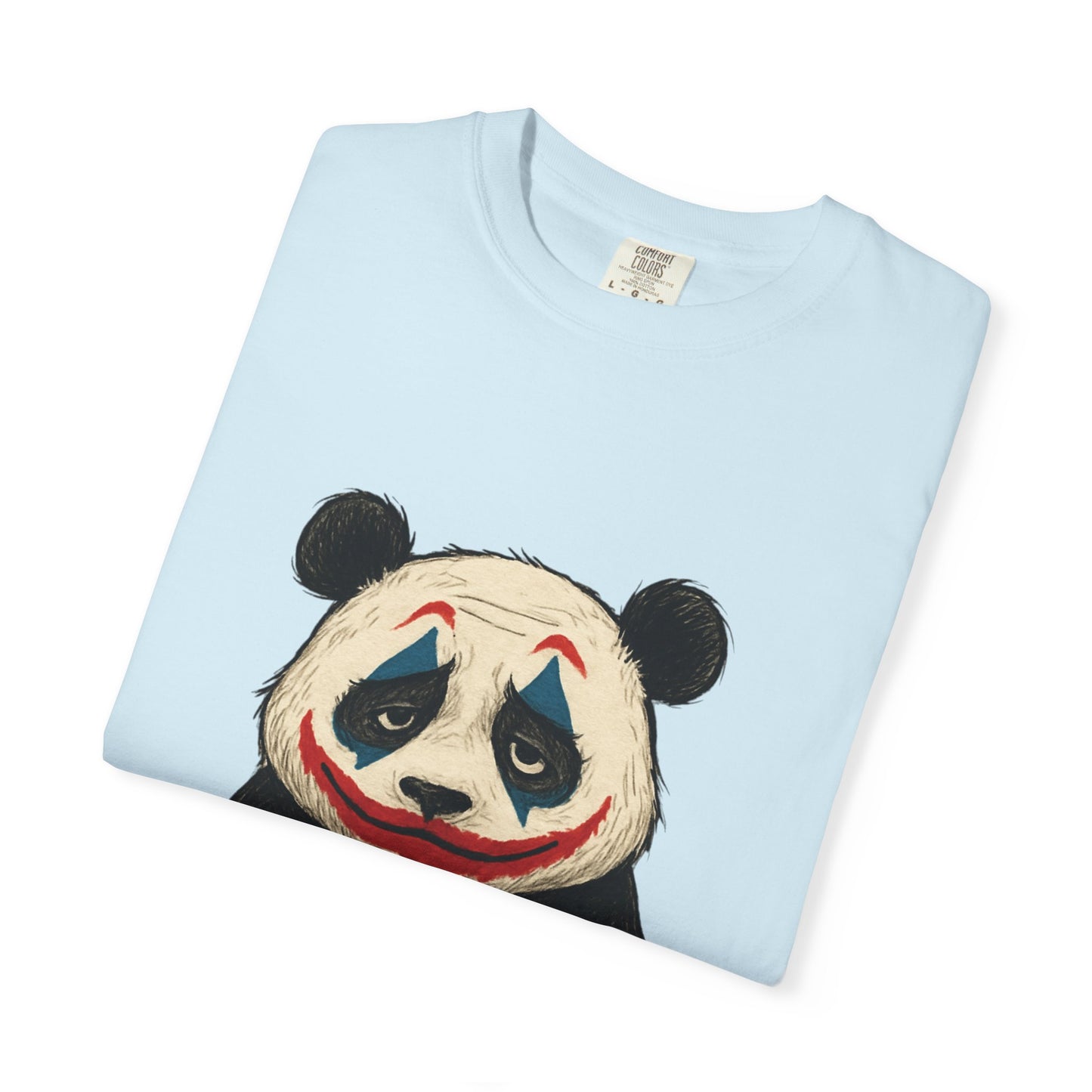 Panda Graphic T-Shirt | Hilarious Panda Joker Tee, Fun Unisex Casual Wear, Unique Gift for Animal Lovers, Halloween Costume Idea
