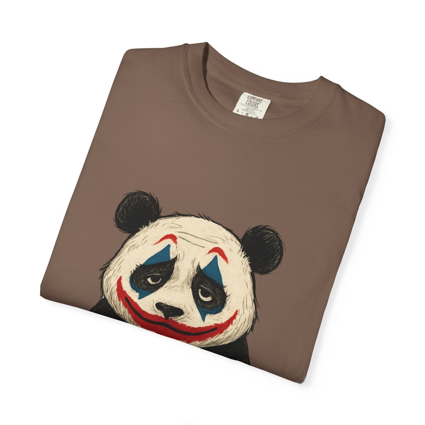 Panda Graphic T-Shirt | Hilarious Panda Joker Tee, Fun Unisex Casual Wear, Unique Gift for Animal Lovers, Halloween Costume Idea