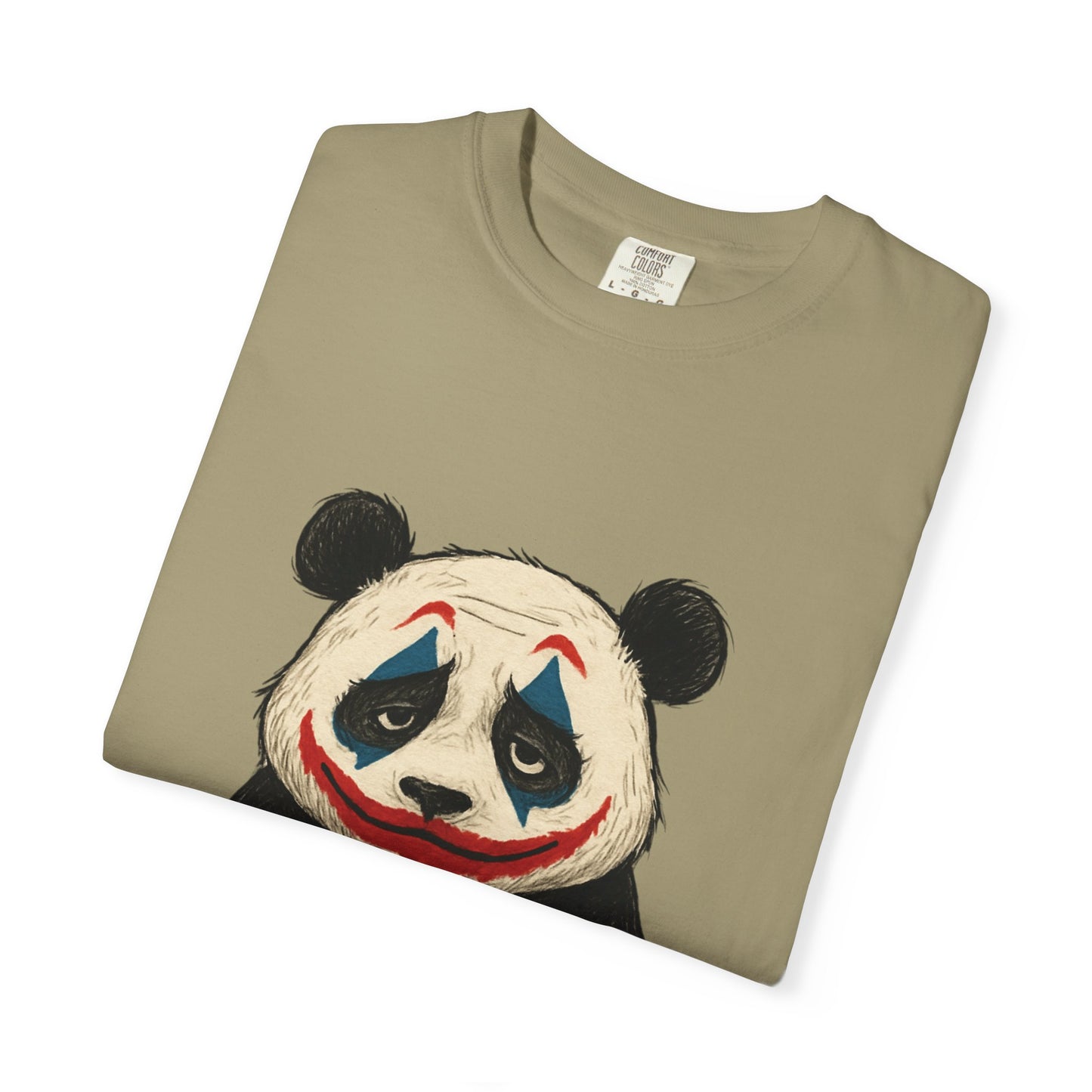 Panda Graphic T-Shirt | Hilarious Panda Joker Tee, Fun Unisex Casual Wear, Unique Gift for Animal Lovers, Halloween Costume Idea