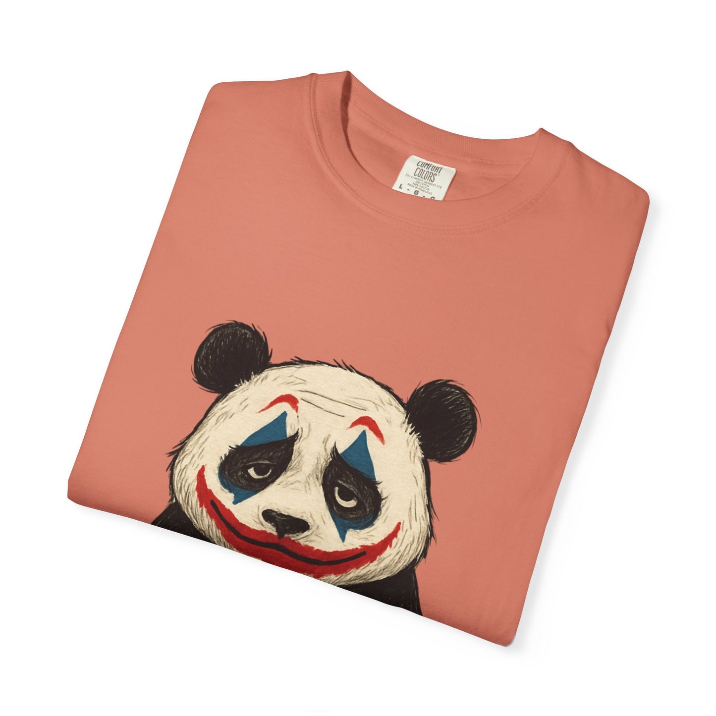 Panda Graphic T-Shirt | Hilarious Panda Joker Tee, Fun Unisex Casual Wear, Unique Gift for Animal Lovers, Halloween Costume Idea