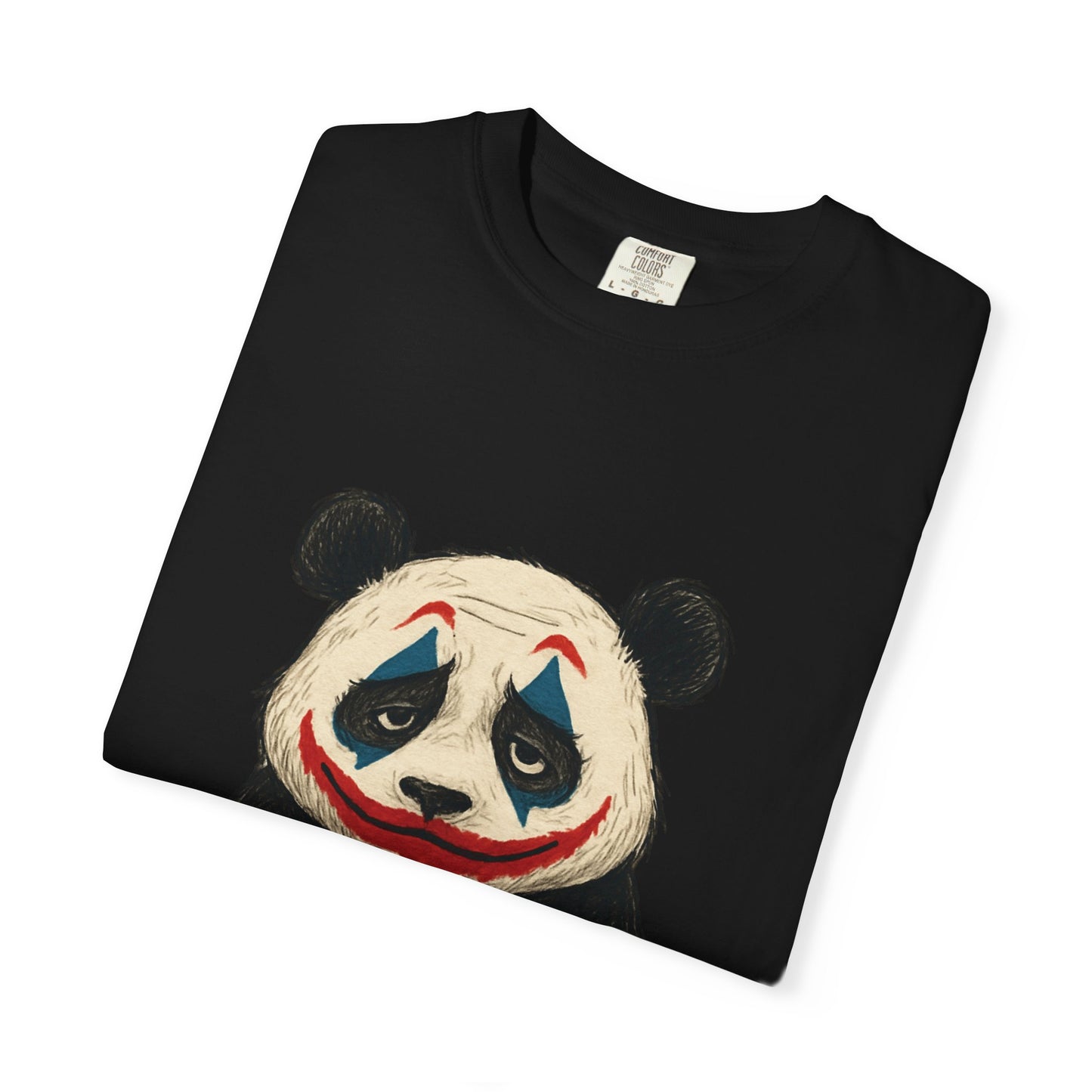 Panda Graphic T-Shirt | Hilarious Panda Joker Tee, Fun Unisex Casual Wear, Unique Gift for Animal Lovers, Halloween Costume Idea