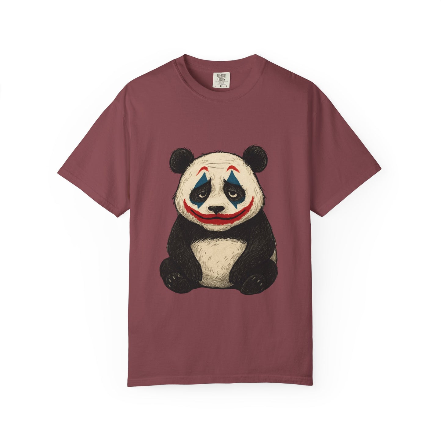Panda Graphic T-Shirt | Hilarious Panda Joker Tee, Fun Unisex Casual Wear, Unique Gift for Animal Lovers, Halloween Costume Idea