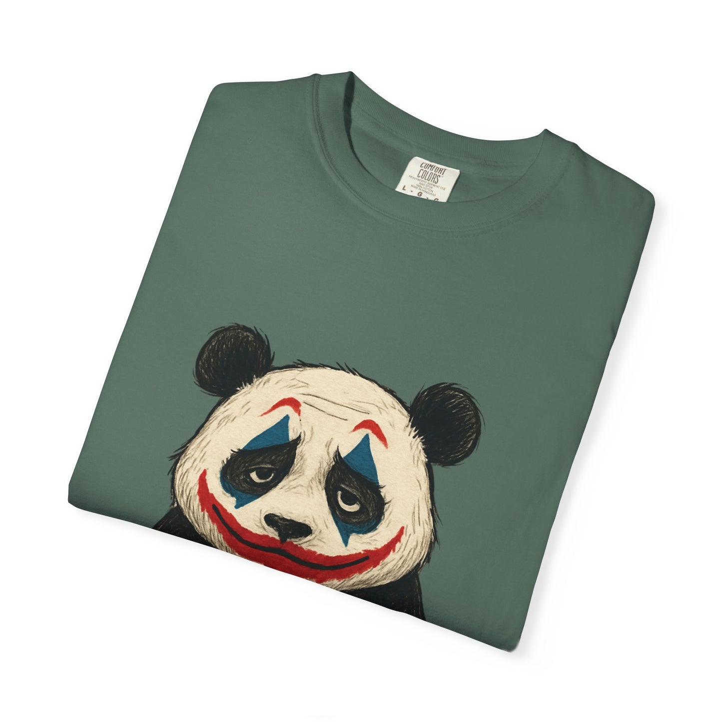 Panda Graphic T-Shirt | Hilarious Panda Joker Tee, Fun Unisex Casual Wear, Unique Gift for Animal Lovers, Halloween Costume Idea