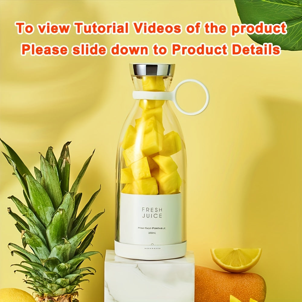 Professional Portable Electric Blender - 11.83oz Wireless Mini Juicer - StylePicksBySei