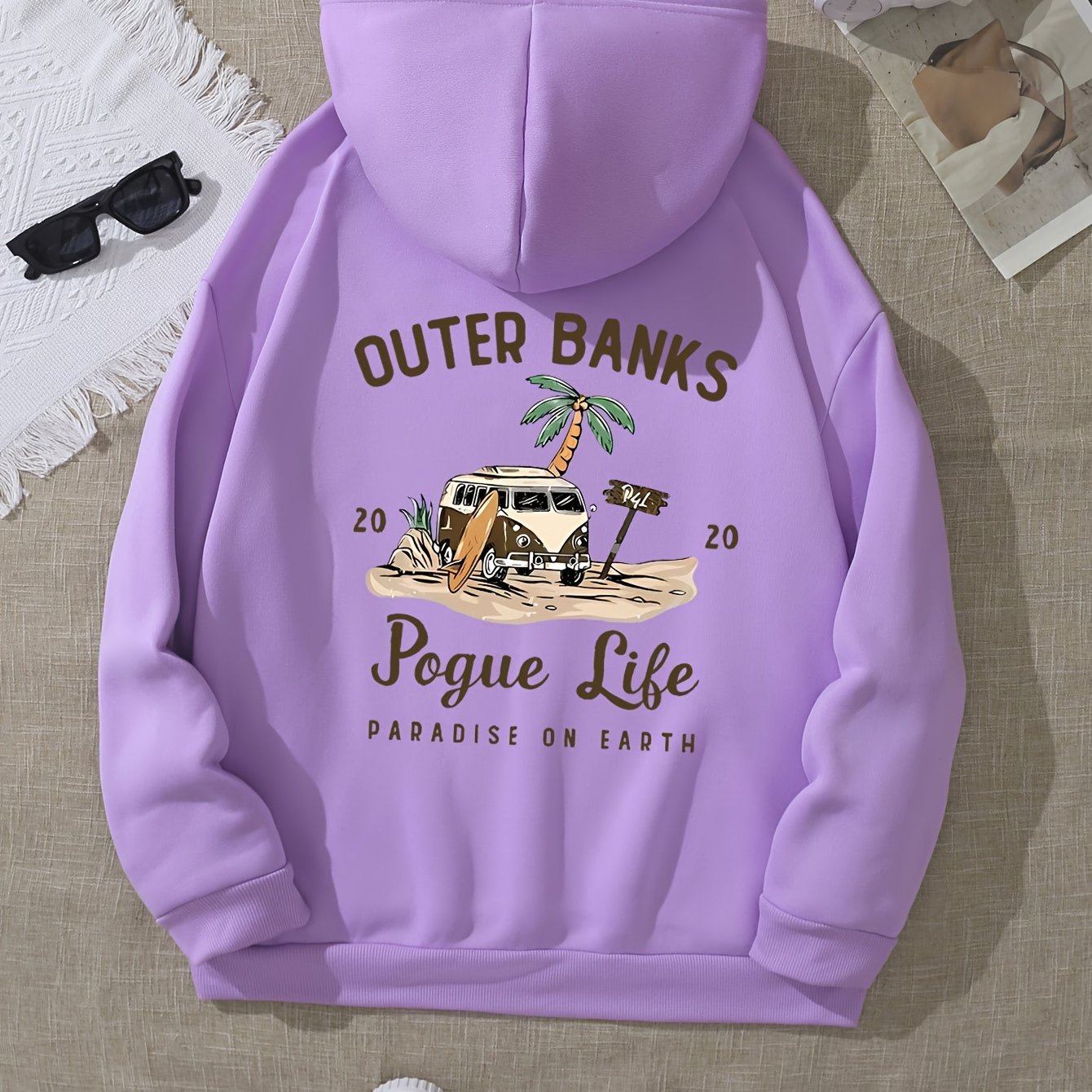 Pogue Life Graphic Hoodie for Women - Cozy Pocket Sweatshirt with Drawstring