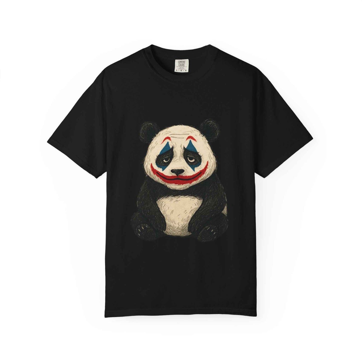 Panda Graphic T-Shirt | Hilarious Panda Joker Tee, Fun Unisex Casual Wear, Unique Gift for Animal Lovers, Halloween Costume Idea - StylePicksBySei