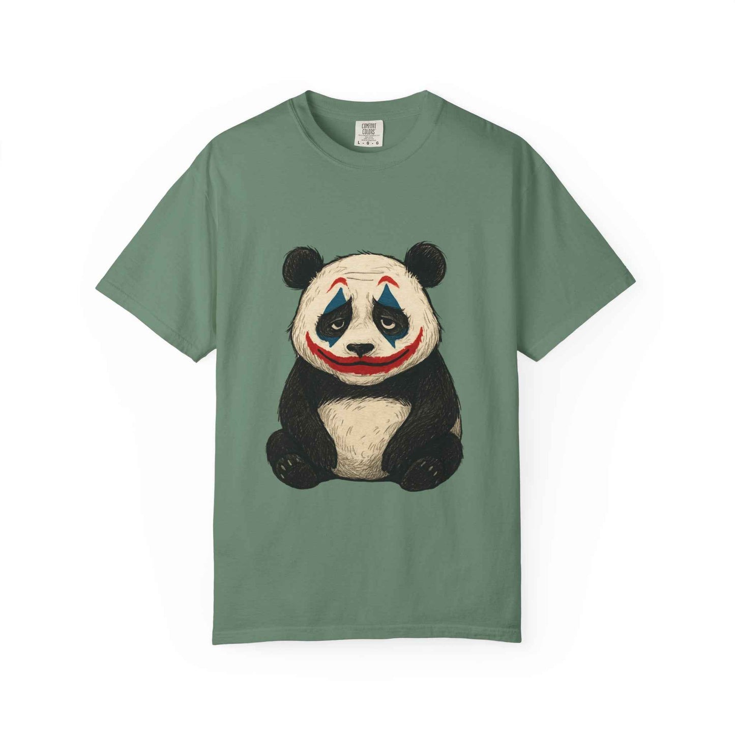 Panda Graphic T-Shirt | Hilarious Panda Joker Tee, Fun Unisex Casual Wear, Unique Gift for Animal Lovers, Halloween Costume Idea - StylePicksBySei