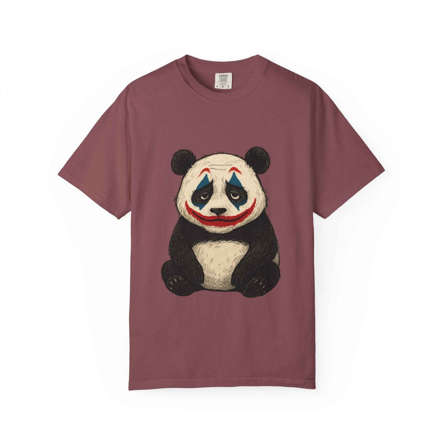 Panda Graphic T-Shirt | Hilarious Panda Joker Tee, Fun Unisex Casual Wear, Unique Gift for Animal Lovers, Halloween Costume Idea - StylePicksBySei