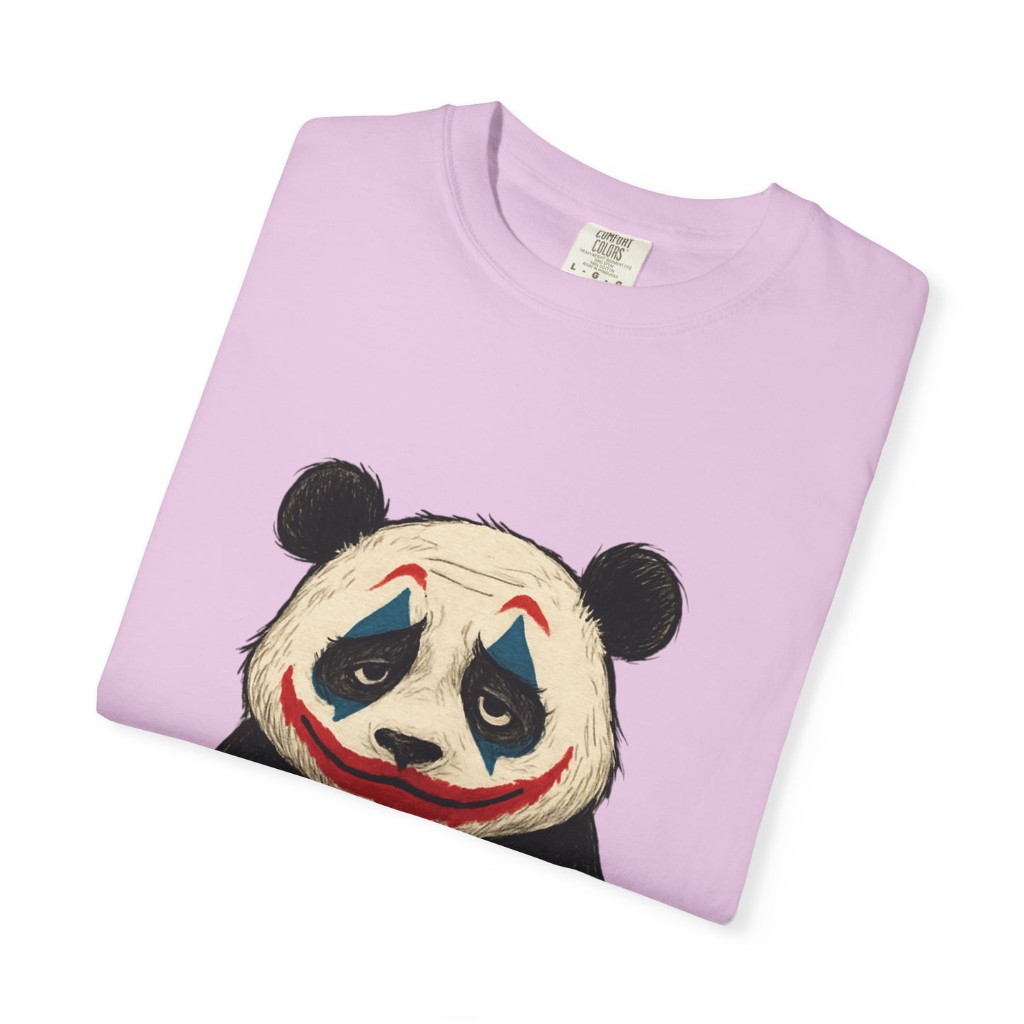Panda Graphic T-Shirt | Hilarious Panda Joker Tee, Fun Unisex Casual Wear, Unique Gift for Animal Lovers, Halloween Costume Idea