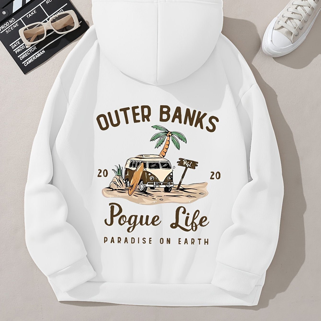 Pogue Life Graphic Hoodie for Women - Cozy Pocket Sweatshirt with Drawstring