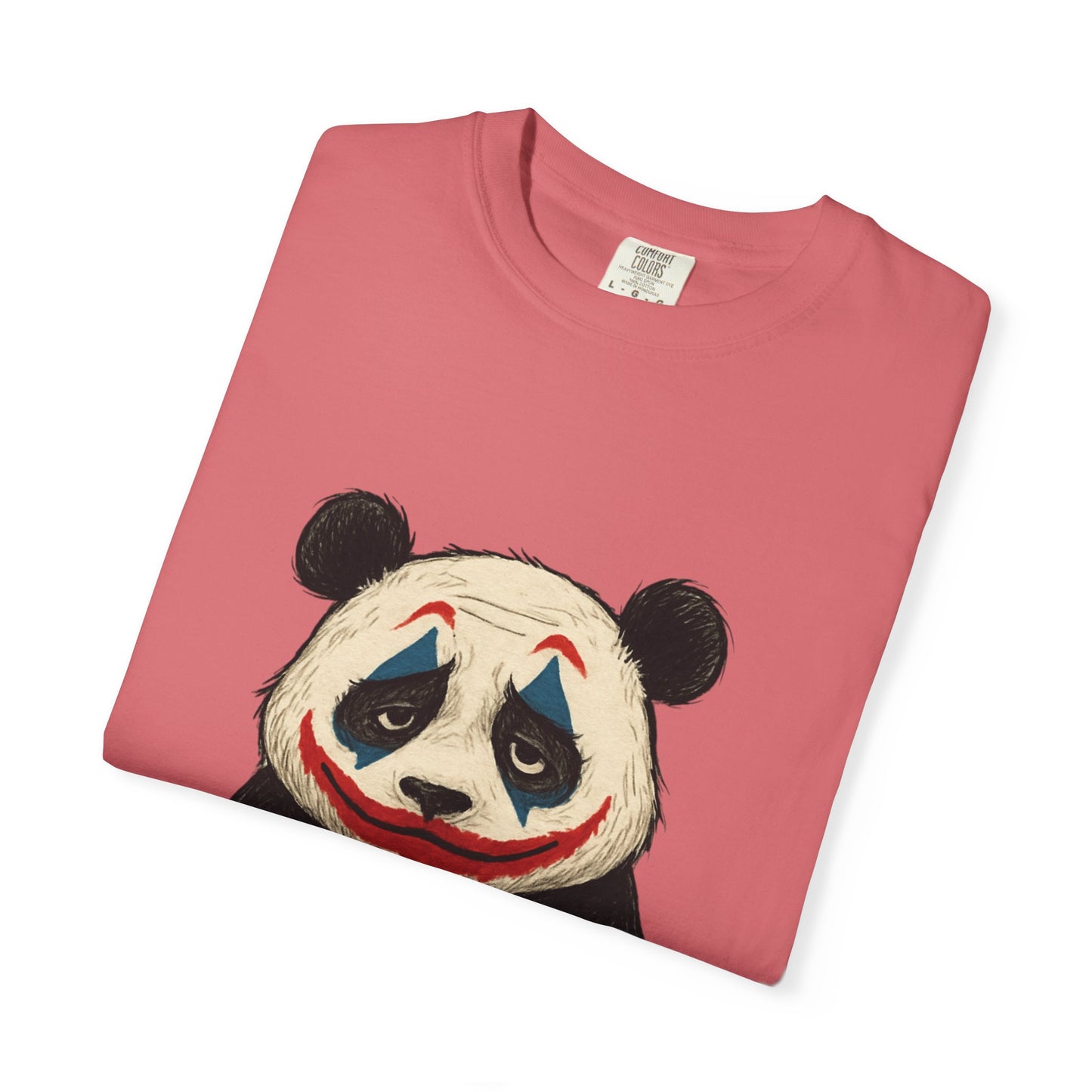 Panda Graphic T-Shirt | Hilarious Panda Joker Tee, Fun Unisex Casual Wear, Unique Gift for Animal Lovers, Halloween Costume Idea