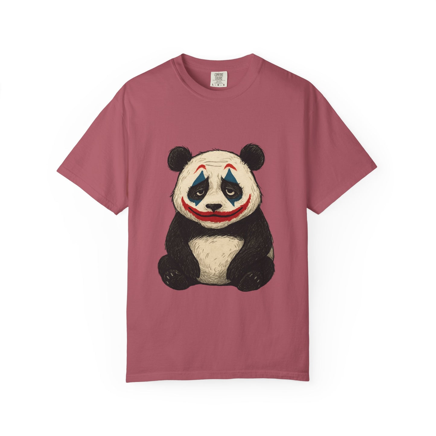 Panda Graphic T-Shirt | Hilarious Panda Joker Tee, Fun Unisex Casual Wear, Unique Gift for Animal Lovers, Halloween Costume Idea