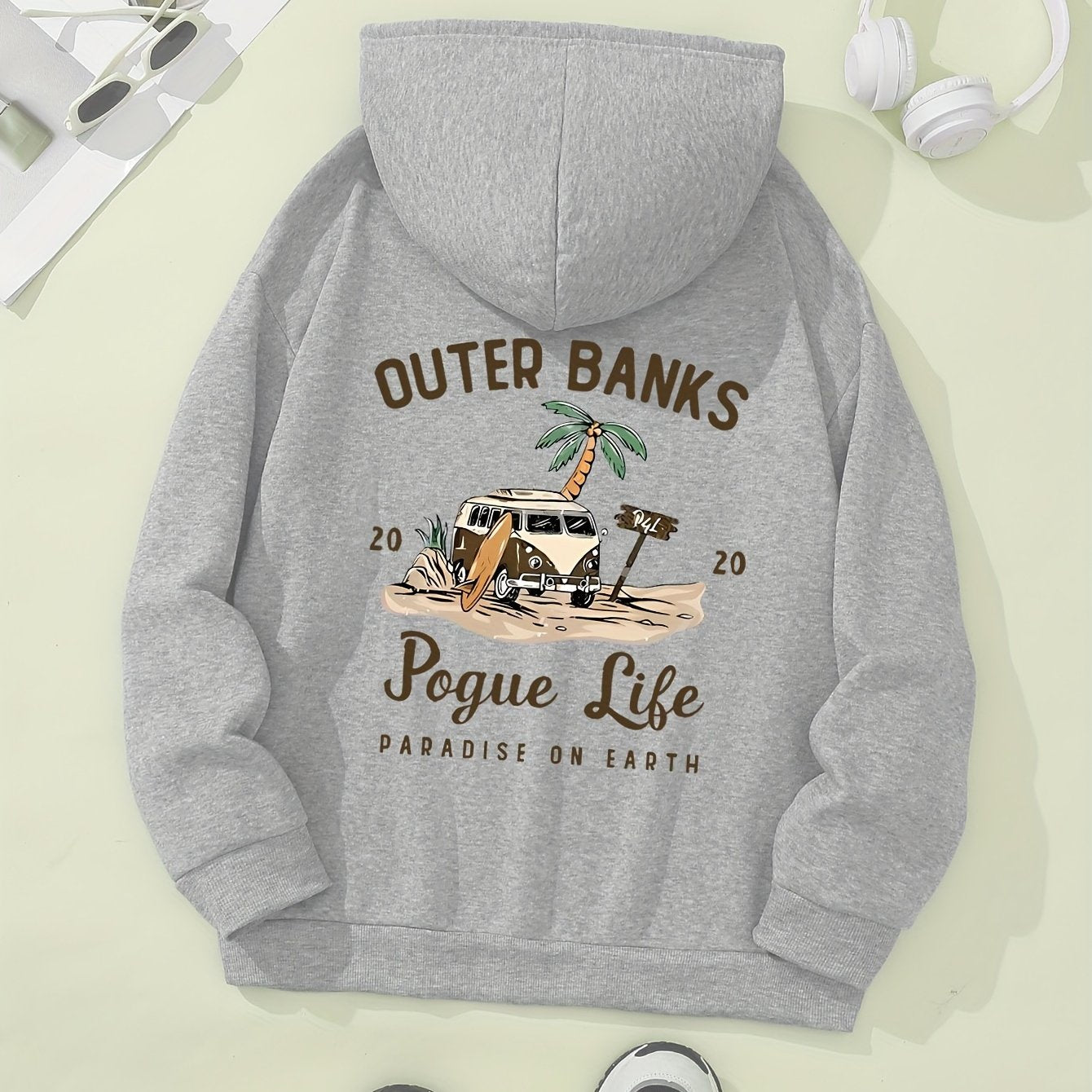 Pogue Life Graphic Hoodie for Women - Cozy Pocket Sweatshirt with Drawstring