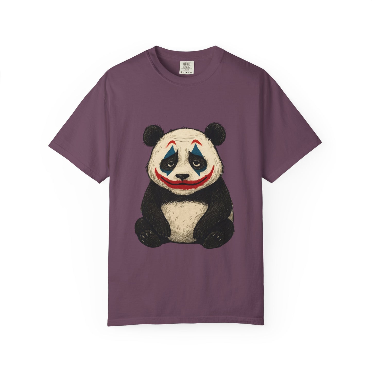 Panda Graphic T-Shirt | Hilarious Panda Joker Tee, Fun Unisex Casual Wear, Unique Gift for Animal Lovers, Halloween Costume Idea