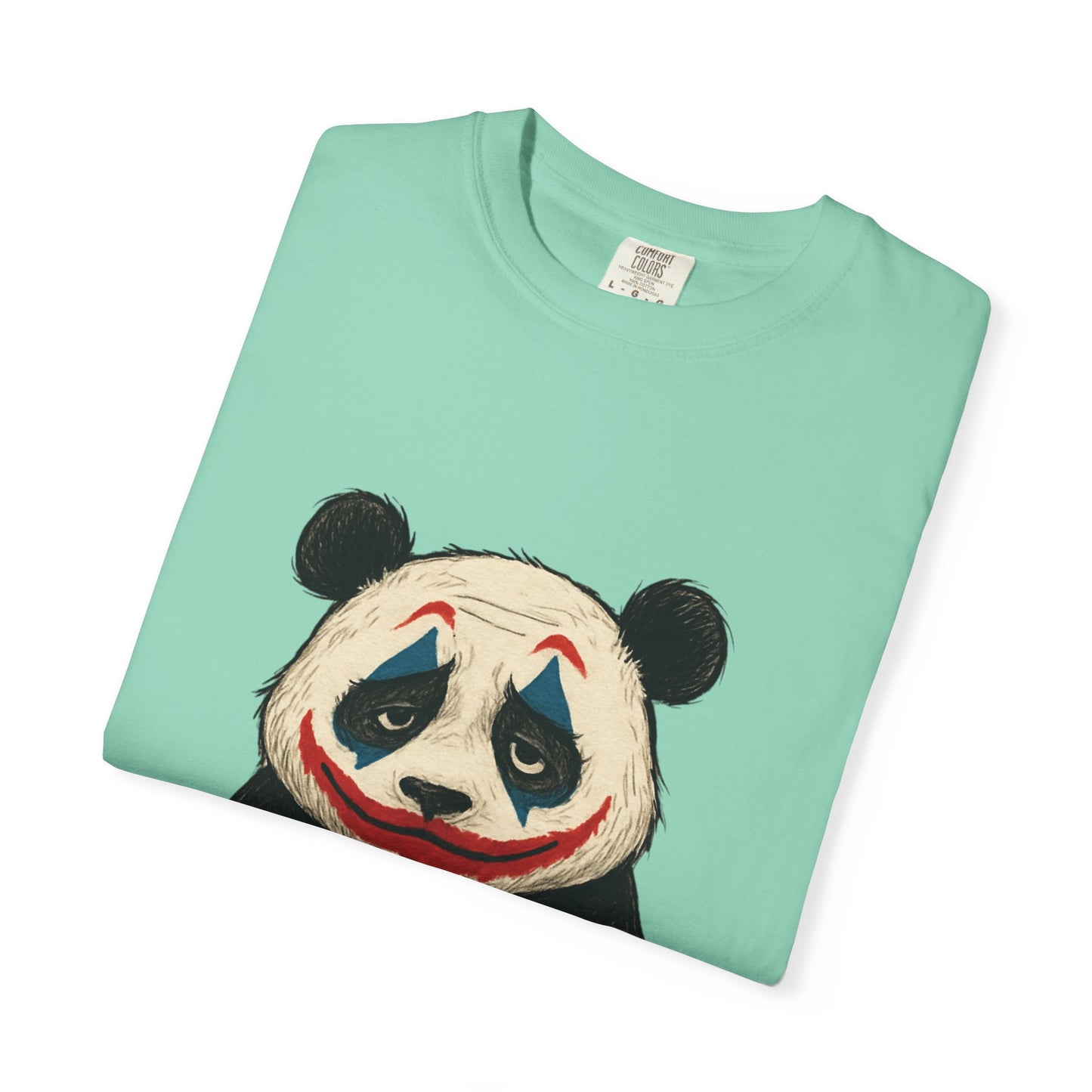 Panda Graphic T-Shirt | Hilarious Panda Joker Tee, Fun Unisex Casual Wear, Unique Gift for Animal Lovers, Halloween Costume Idea