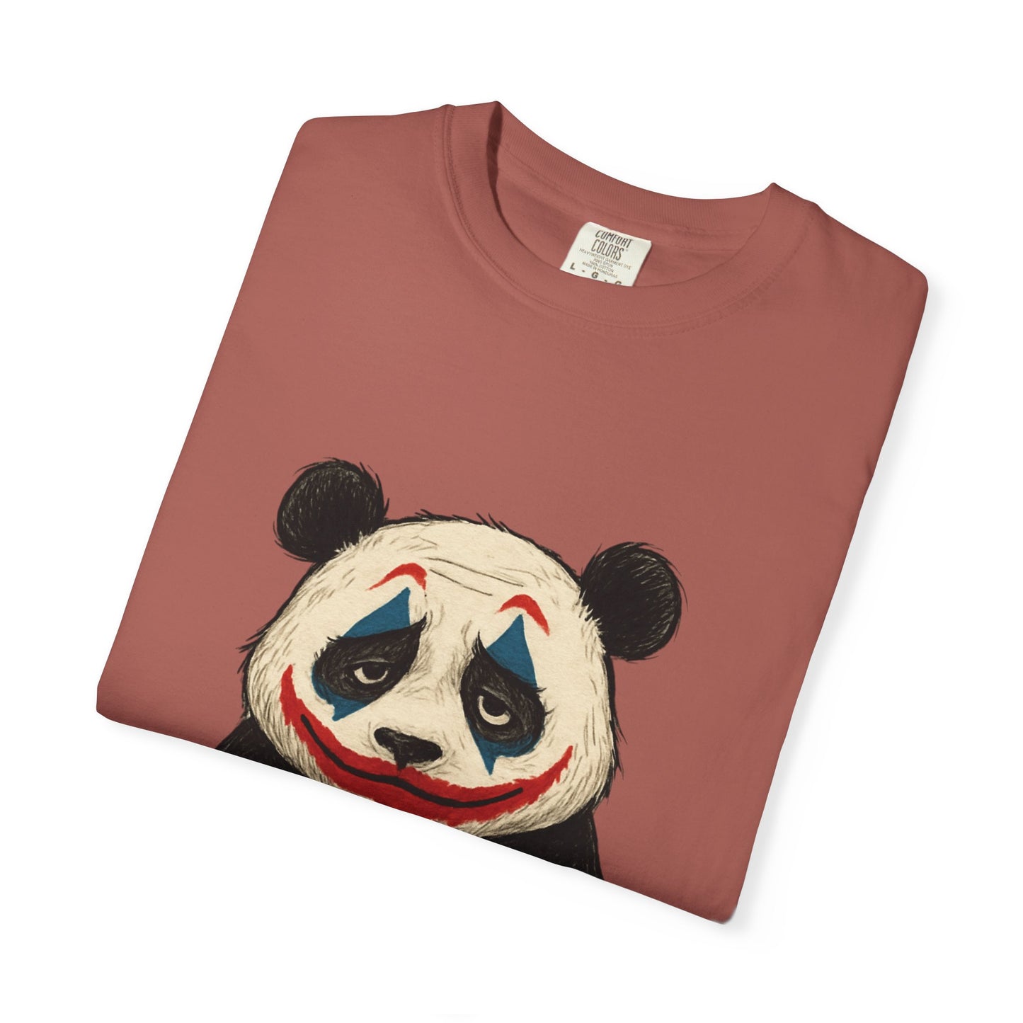 Panda Graphic T-Shirt | Hilarious Panda Joker Tee, Fun Unisex Casual Wear, Unique Gift for Animal Lovers, Halloween Costume Idea