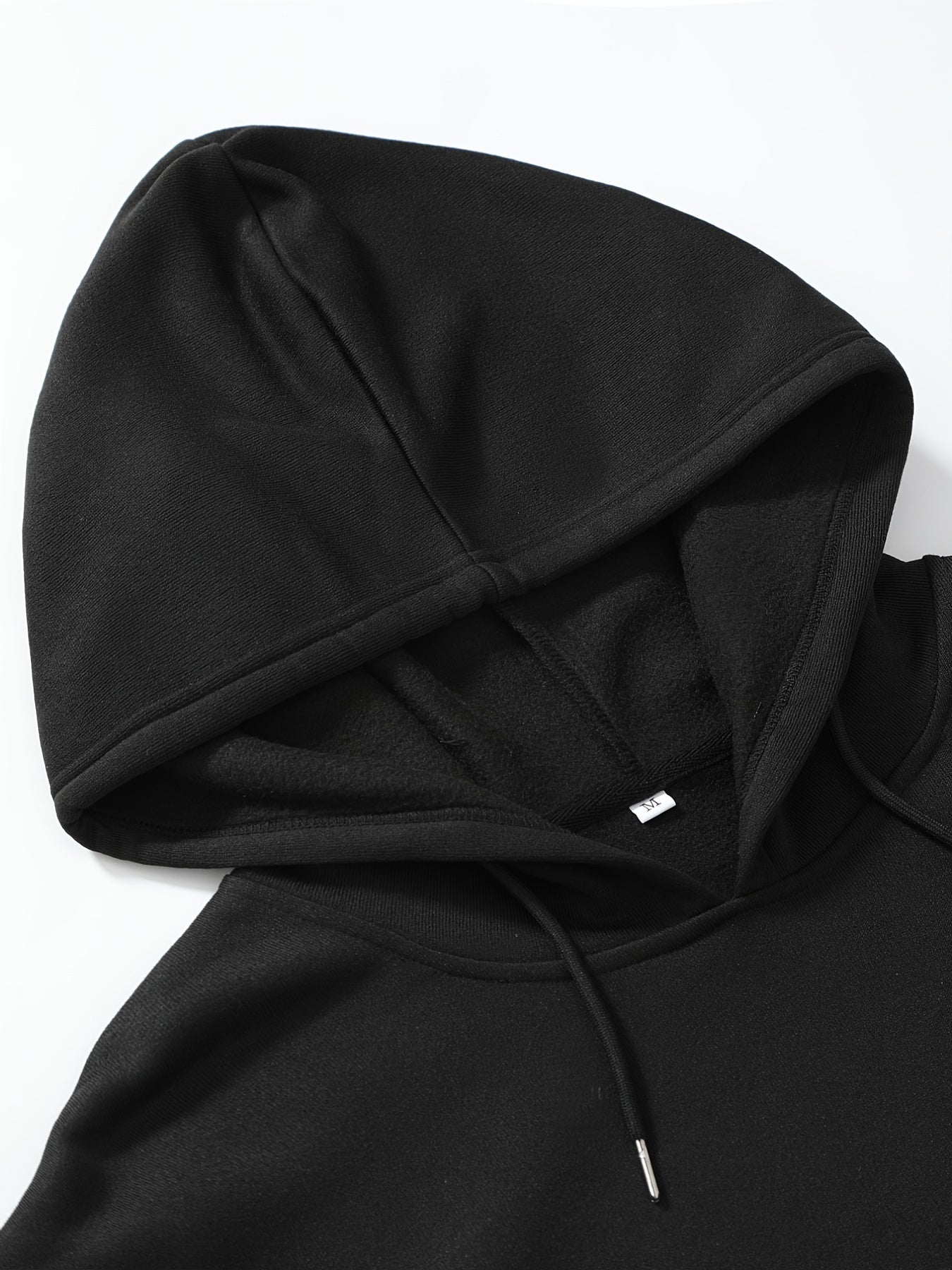 Men's Hooded Sweatshirt - Casual Polyester Hoodie with Positioning Print