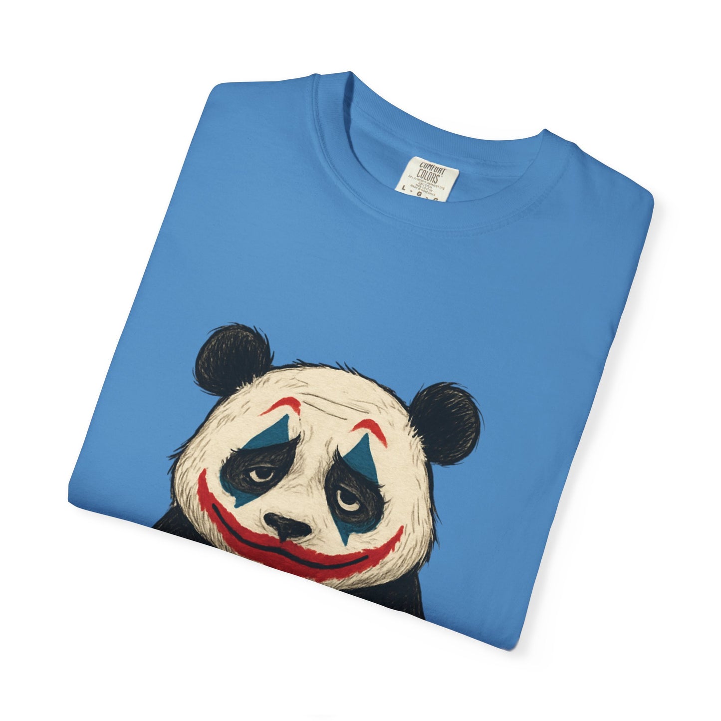 Panda Graphic T-Shirt | Hilarious Panda Joker Tee, Fun Unisex Casual Wear, Unique Gift for Animal Lovers, Halloween Costume Idea