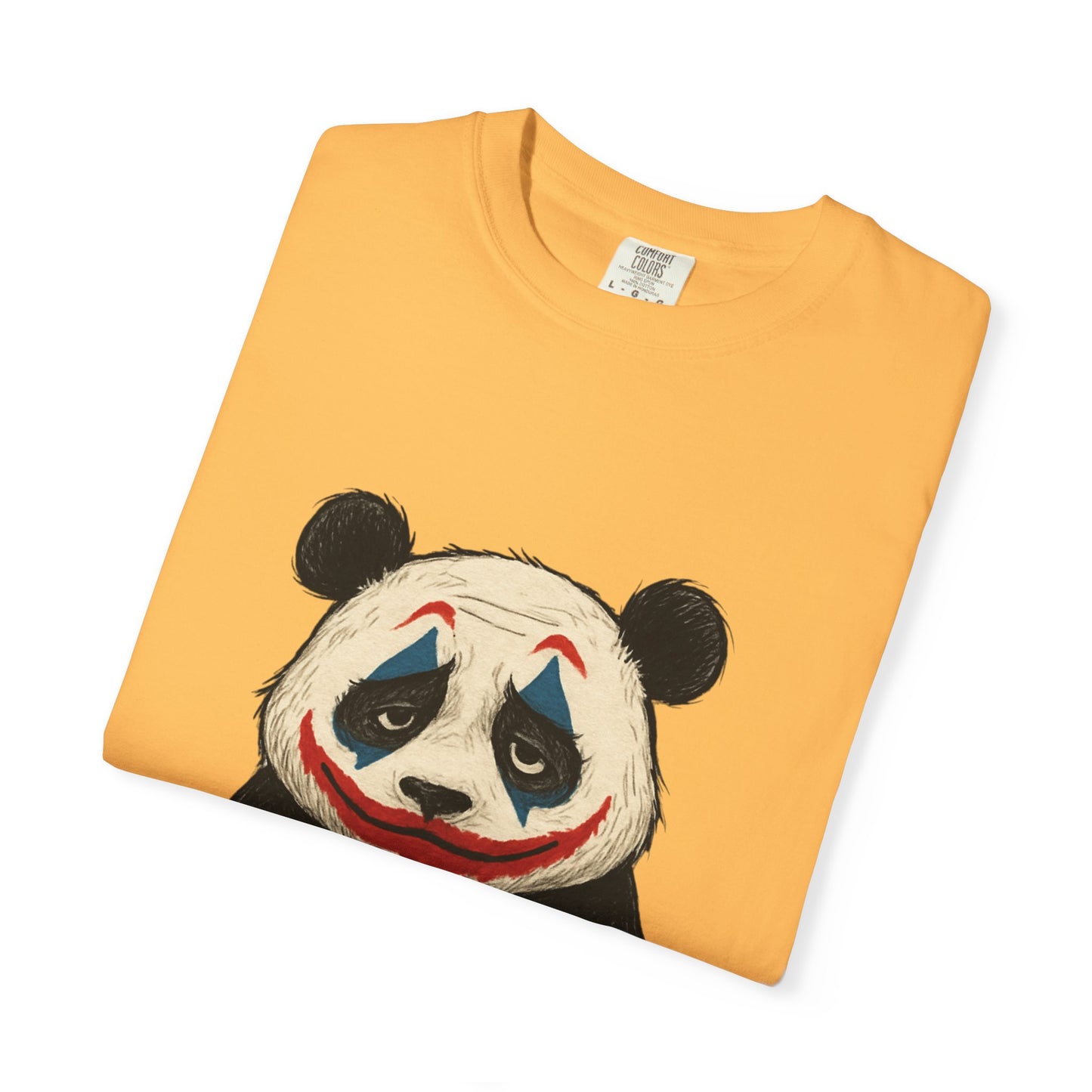 Panda Graphic T-Shirt | Hilarious Panda Joker Tee, Fun Unisex Casual Wear, Unique Gift for Animal Lovers, Halloween Costume Idea