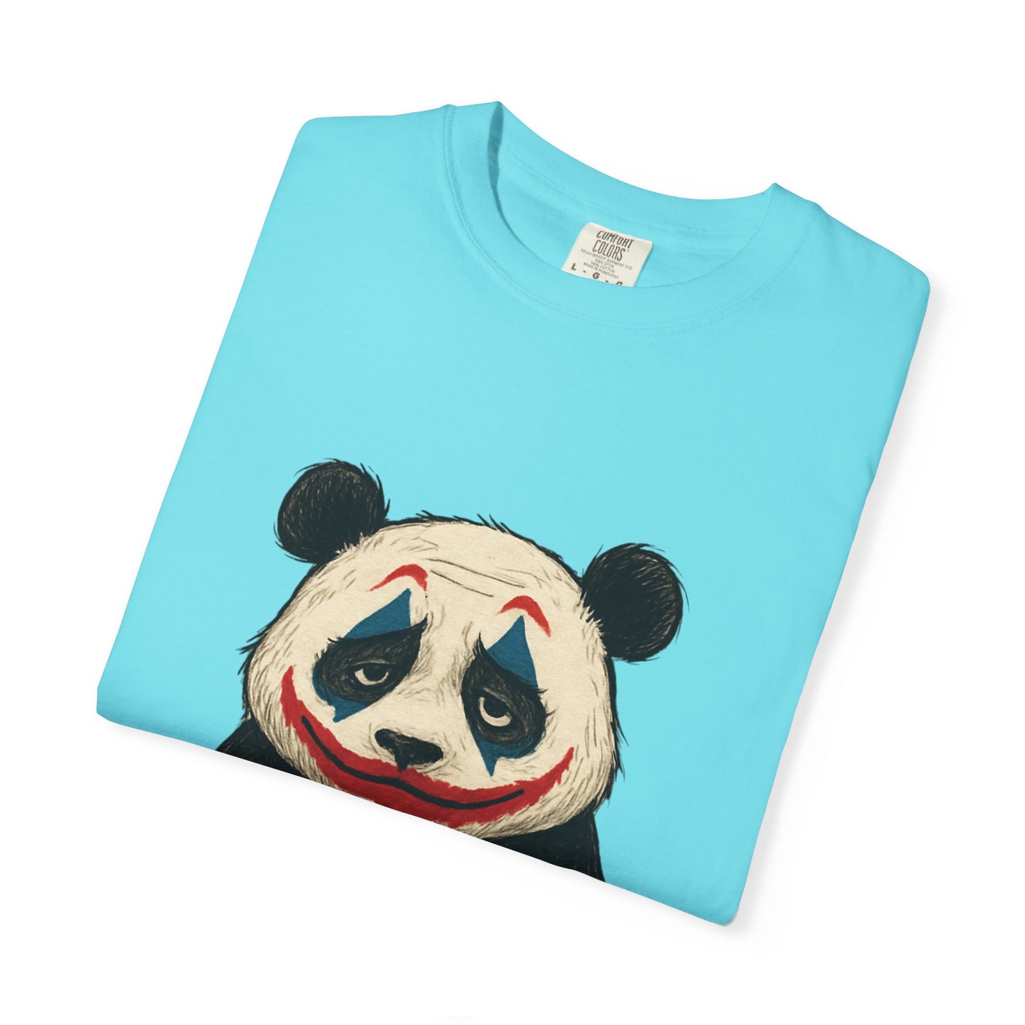 Panda Graphic T-Shirt | Hilarious Panda Joker Tee, Fun Unisex Casual Wear, Unique Gift for Animal Lovers, Halloween Costume Idea