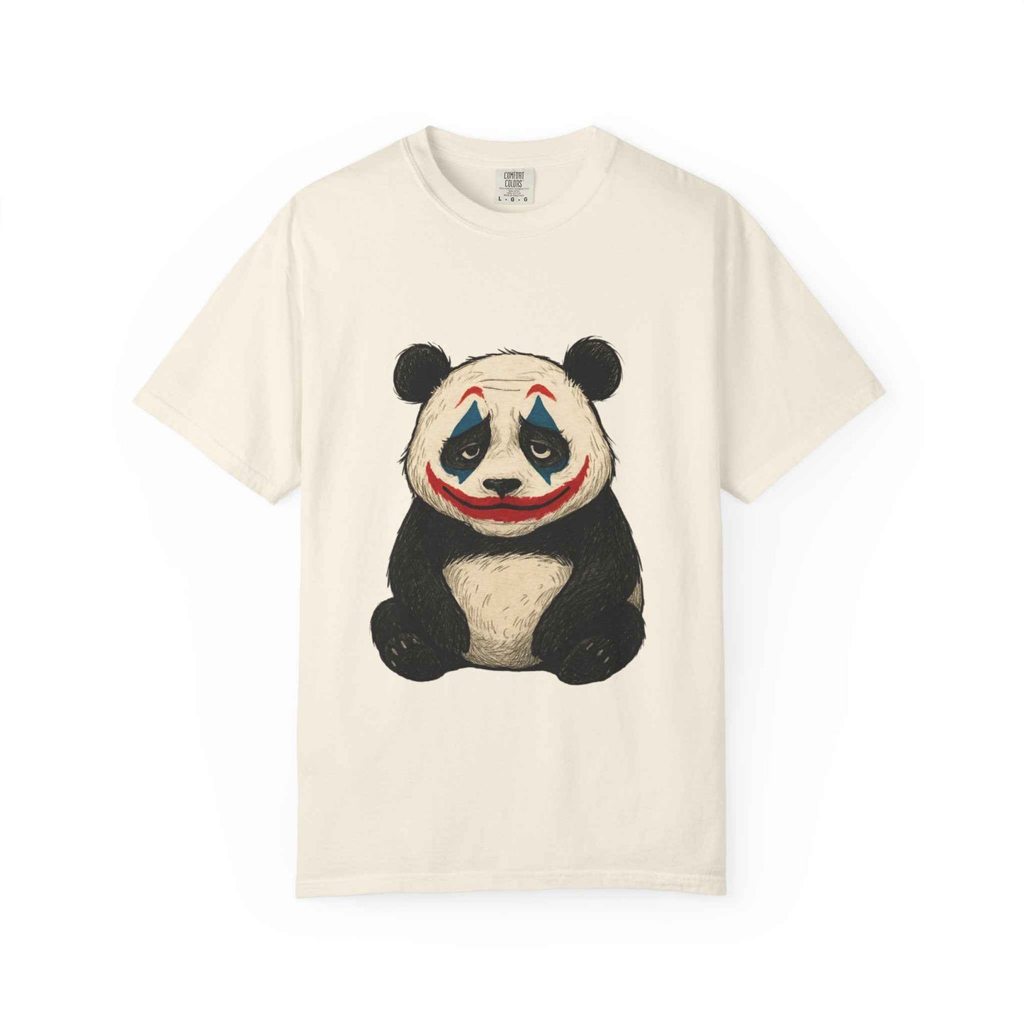 Panda Graphic T-Shirt | Hilarious Panda Joker Tee, Fun Unisex Casual Wear, Unique Gift for Animal Lovers, Halloween Costume Idea - StylePicksBySei